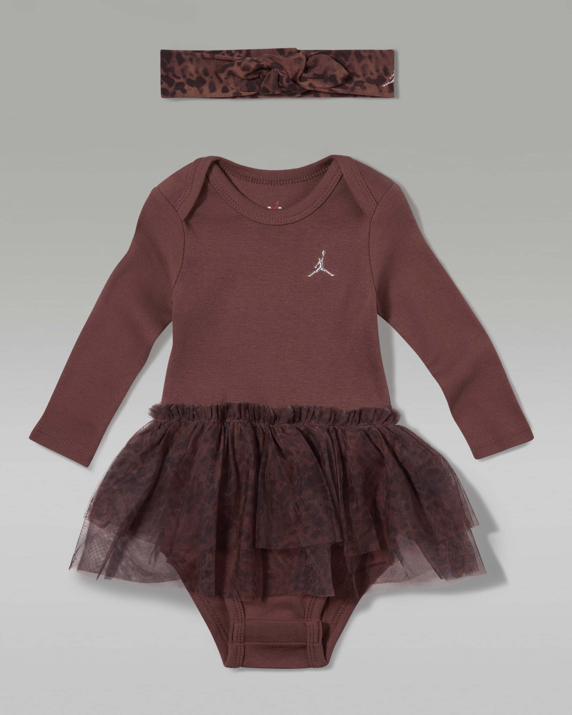 Jordan Baby (6-12M) Fierce and Fearless 2-Piece Boxed Set - Fauna Brown