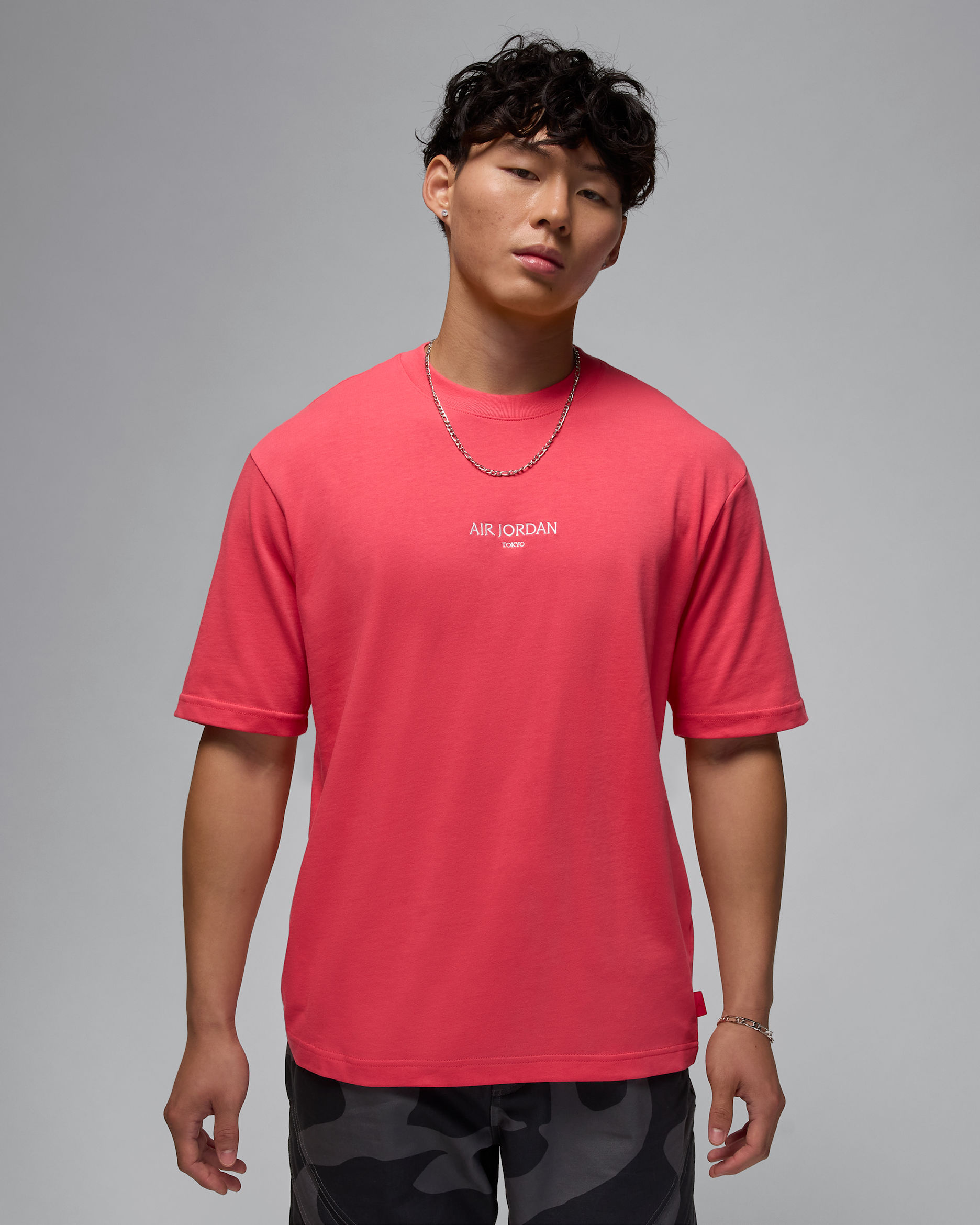 Air Jordan 男款 Tokyo T 恤 - Aster Pink/白色