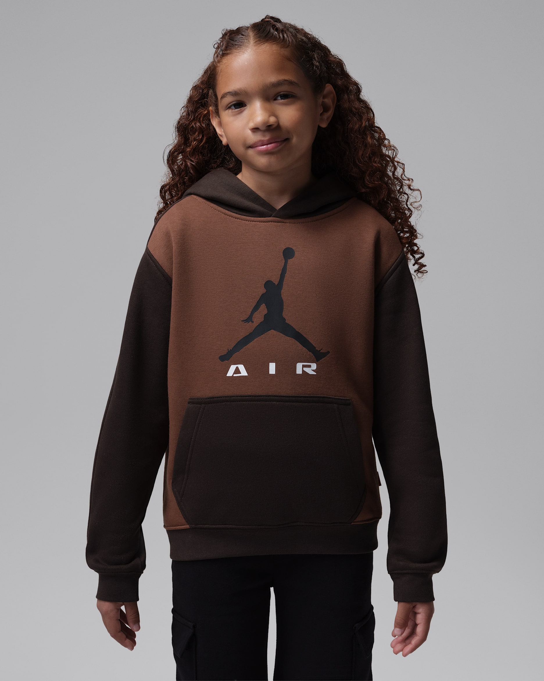 Huvtröja Jordan Air för ungdom - Velvet Brown