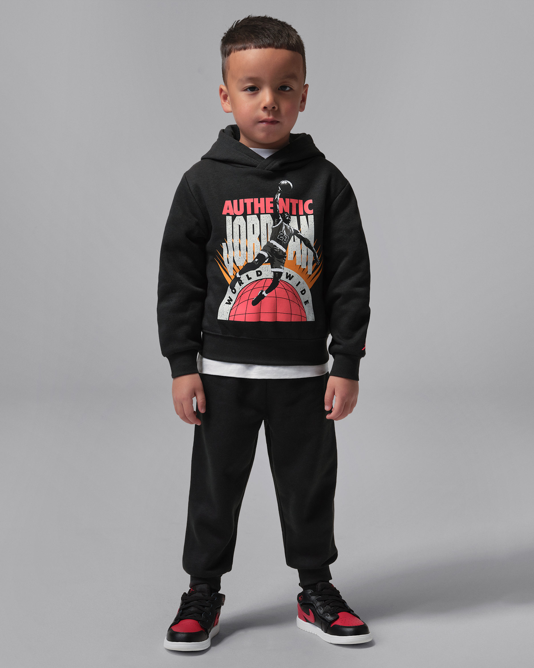 Jordan Brooklyn Fleece AJ6 tweedelige set met trui voor peuters - Off Noir