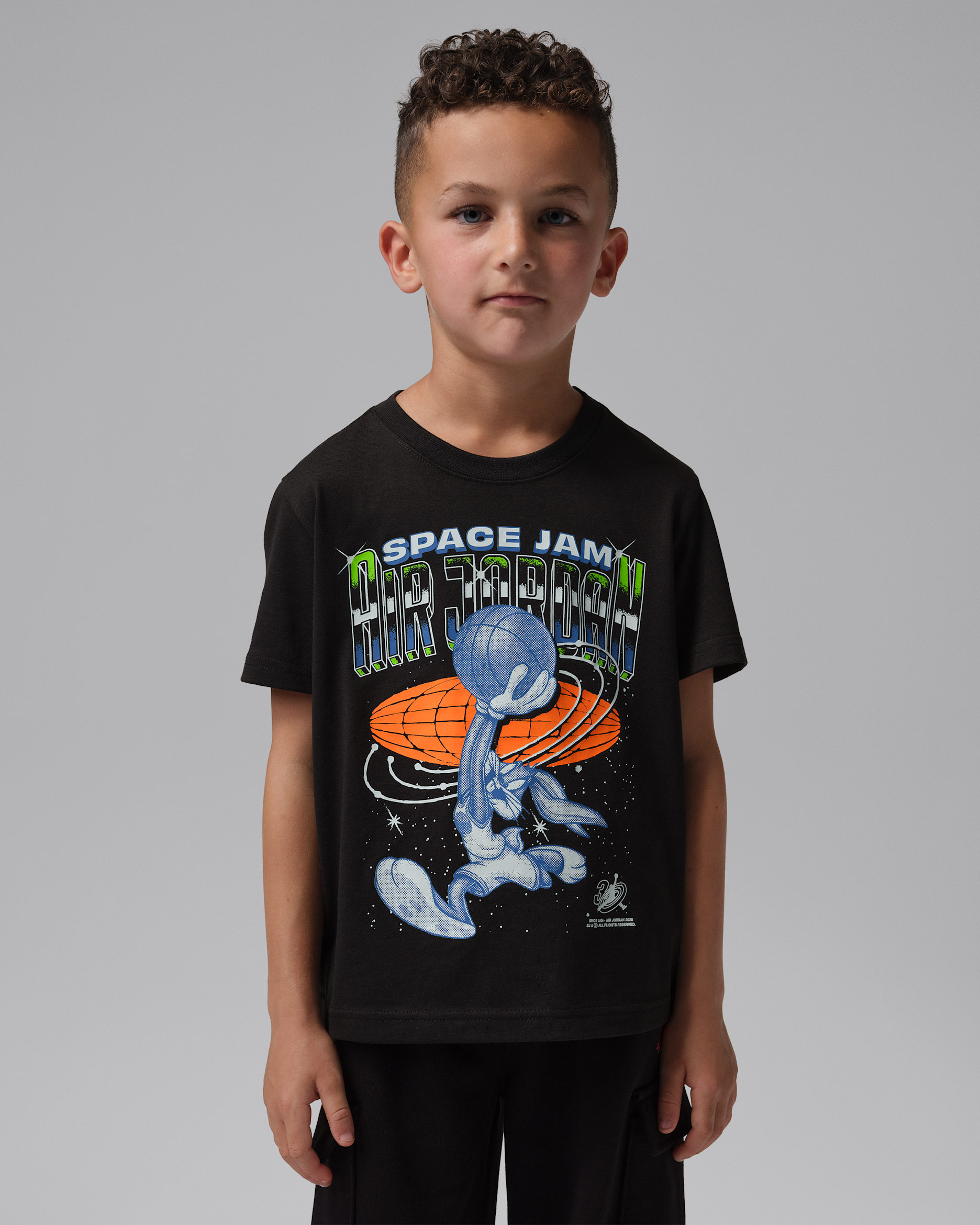 T-shirt Space Jam 30 Bugs Slam Jordan pour enfant - Noir
