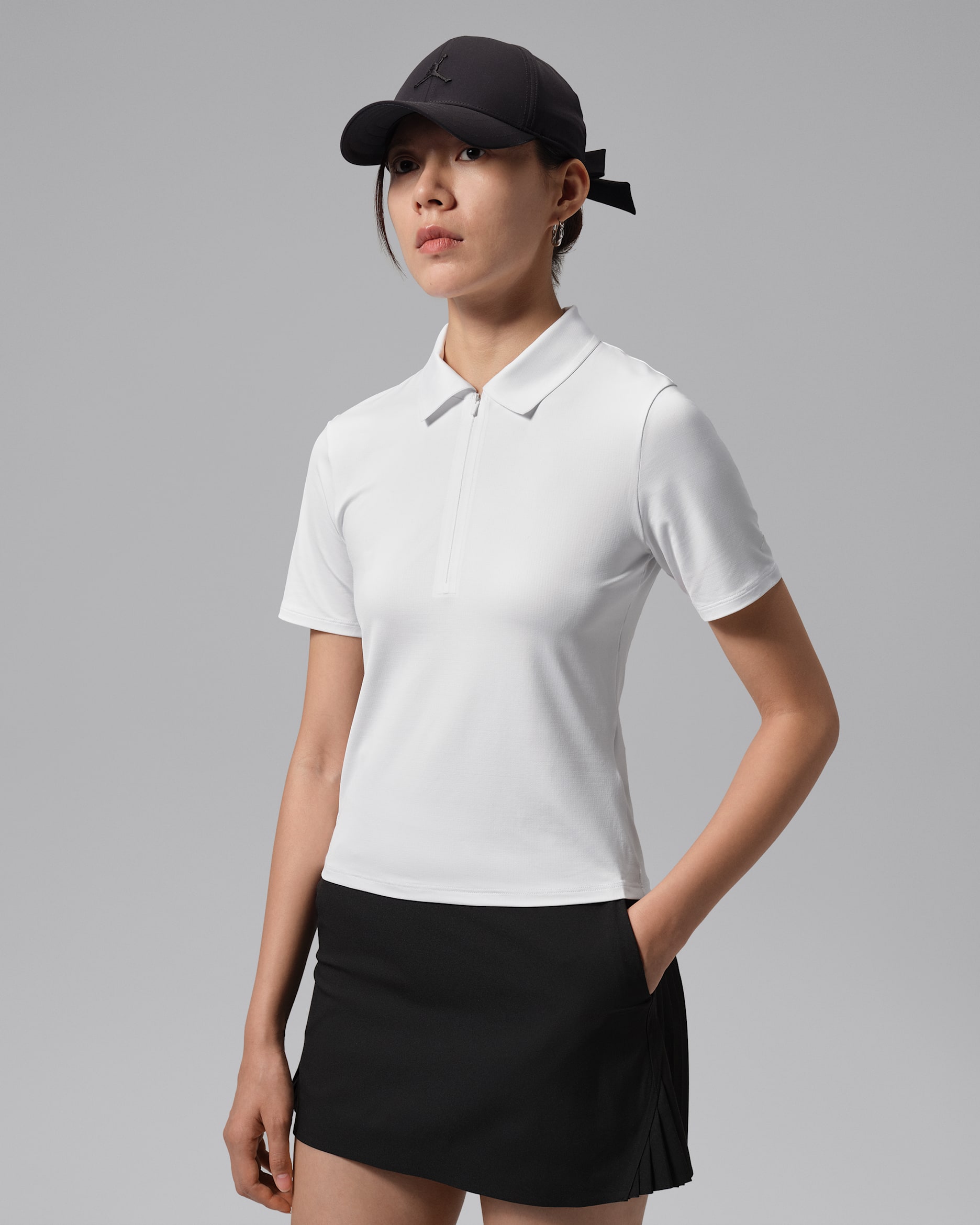 Jordan Sport 女款 Dri-FIT 高爾夫有領衫 - 白色/白色/白色