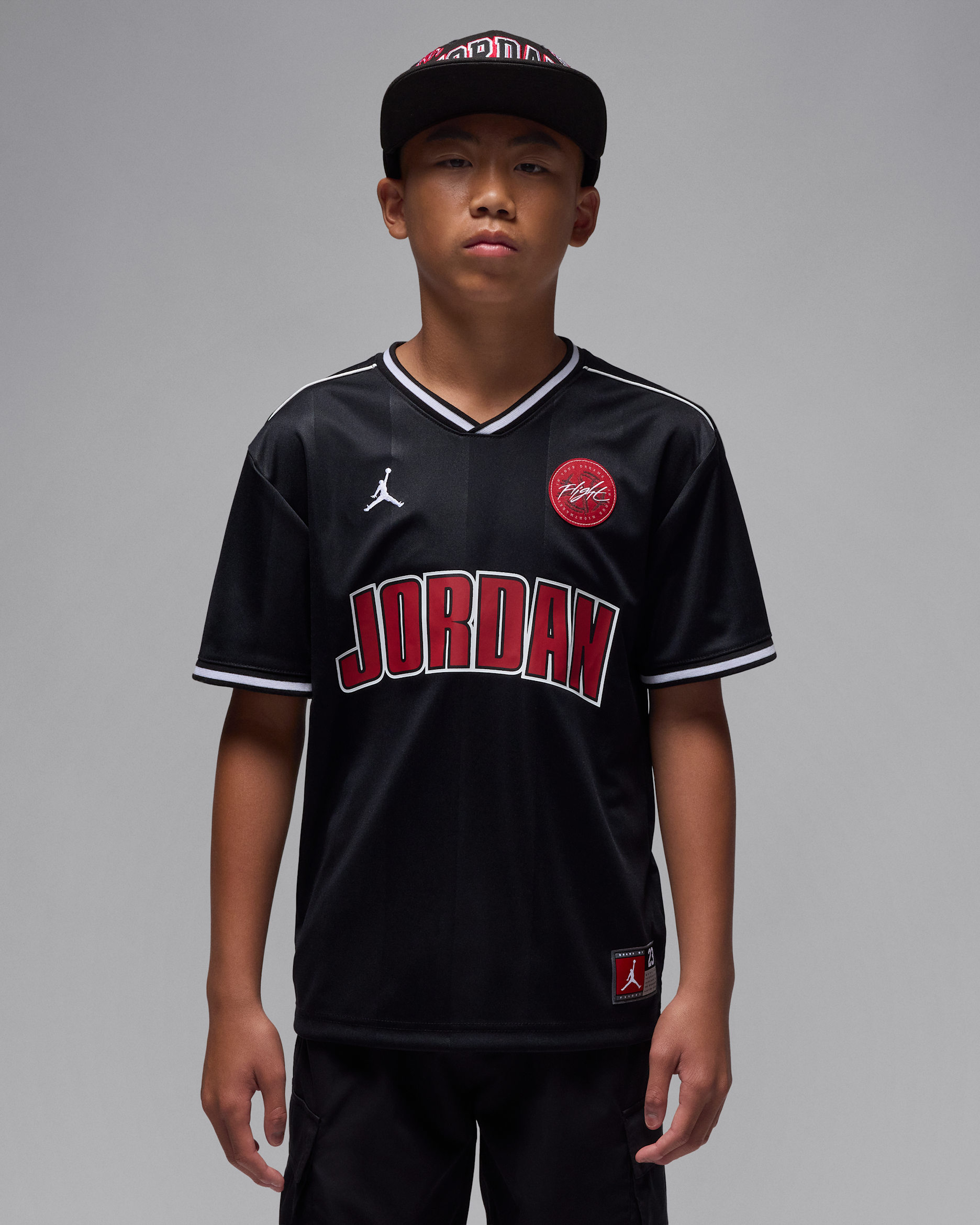 Jersey deportivo para niños talla grande Jordan - Negro