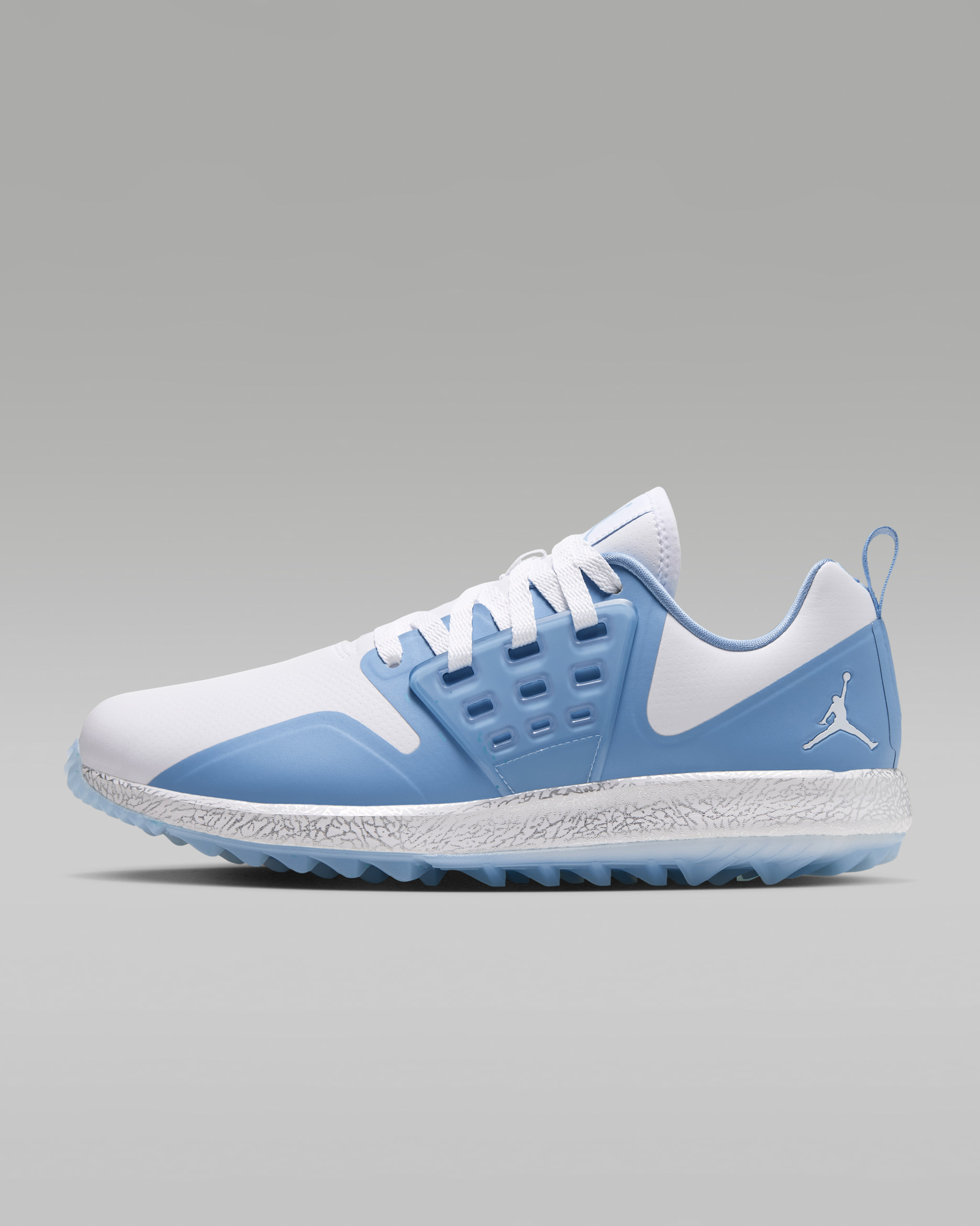 Jordan Grind Golf Shoes - White/Chambray/Metallic Silver/White