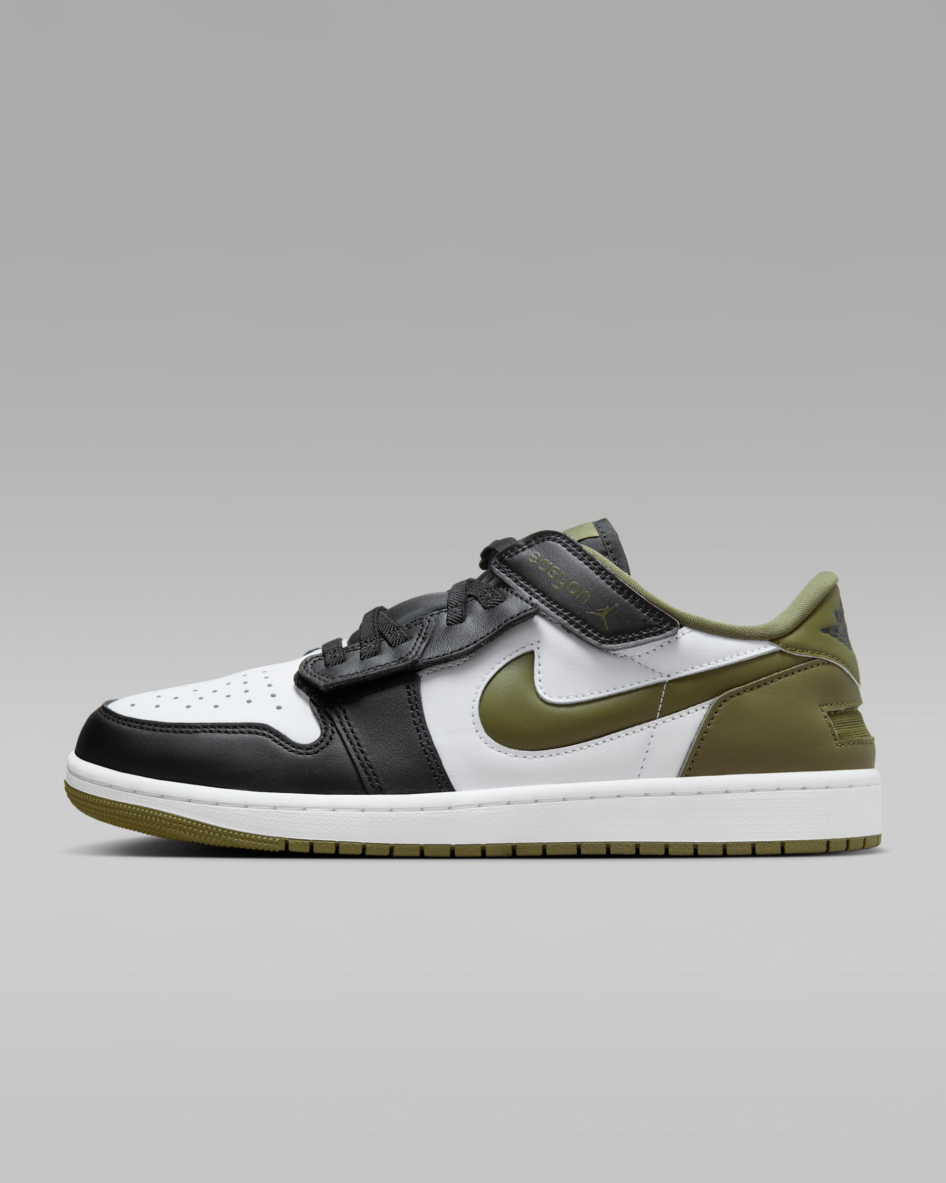 Air Jordan 1 Low EasyOn Men's Shoes - White/Black/Medium Olive