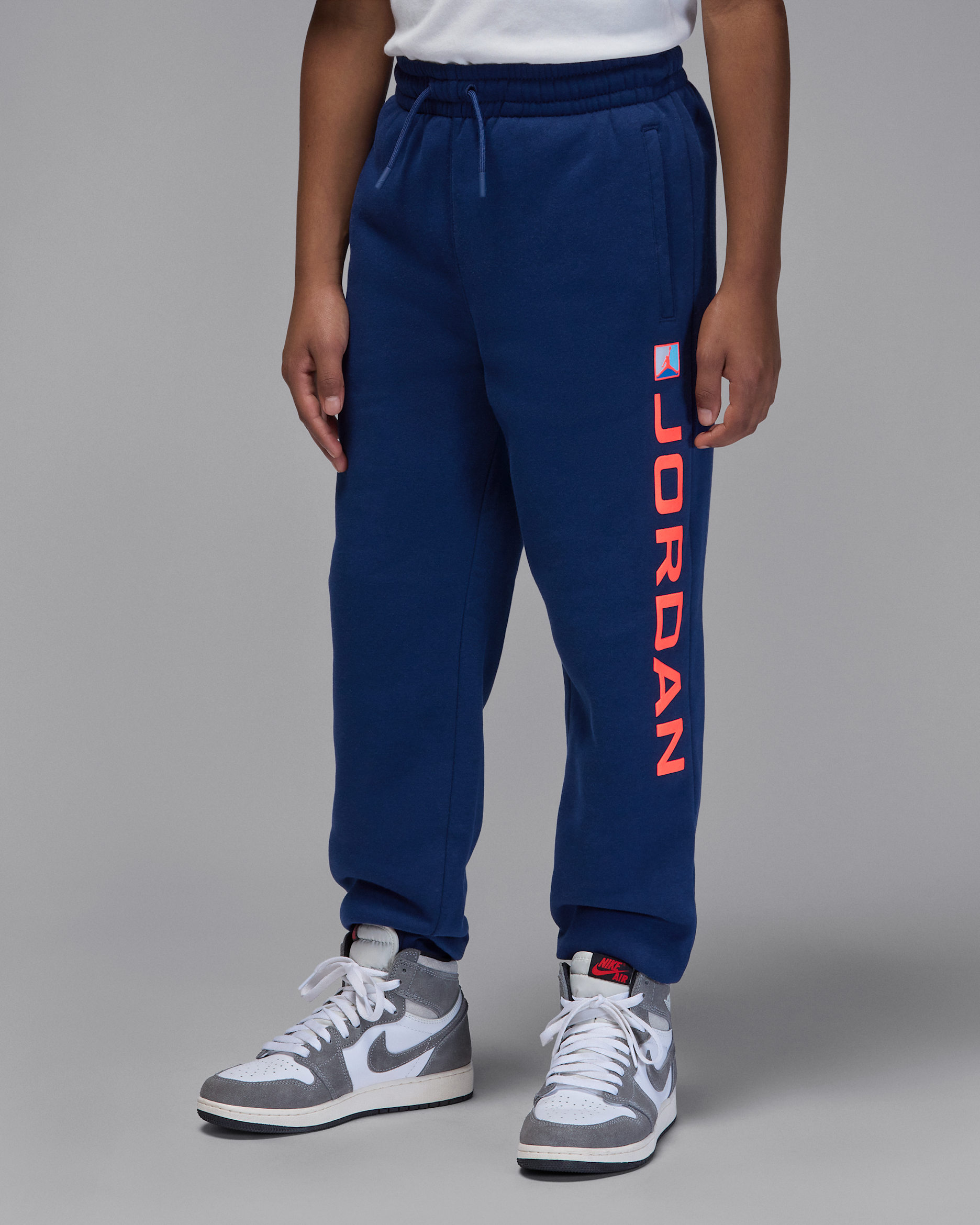 Jordan Essentials Big Kids' Fleece Baseline Pants - Blue Void
