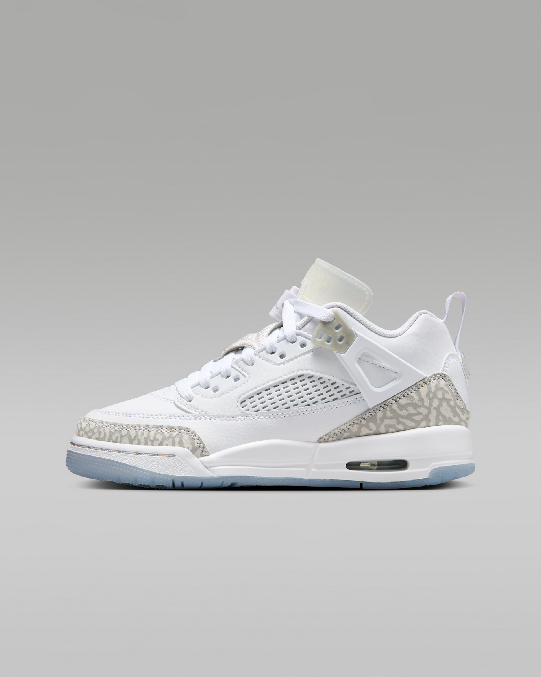 รองเท้าเด็กโต Jordan Spizike Low - ขาว/Metallic Silver/Barely Blue/Neutral Grey