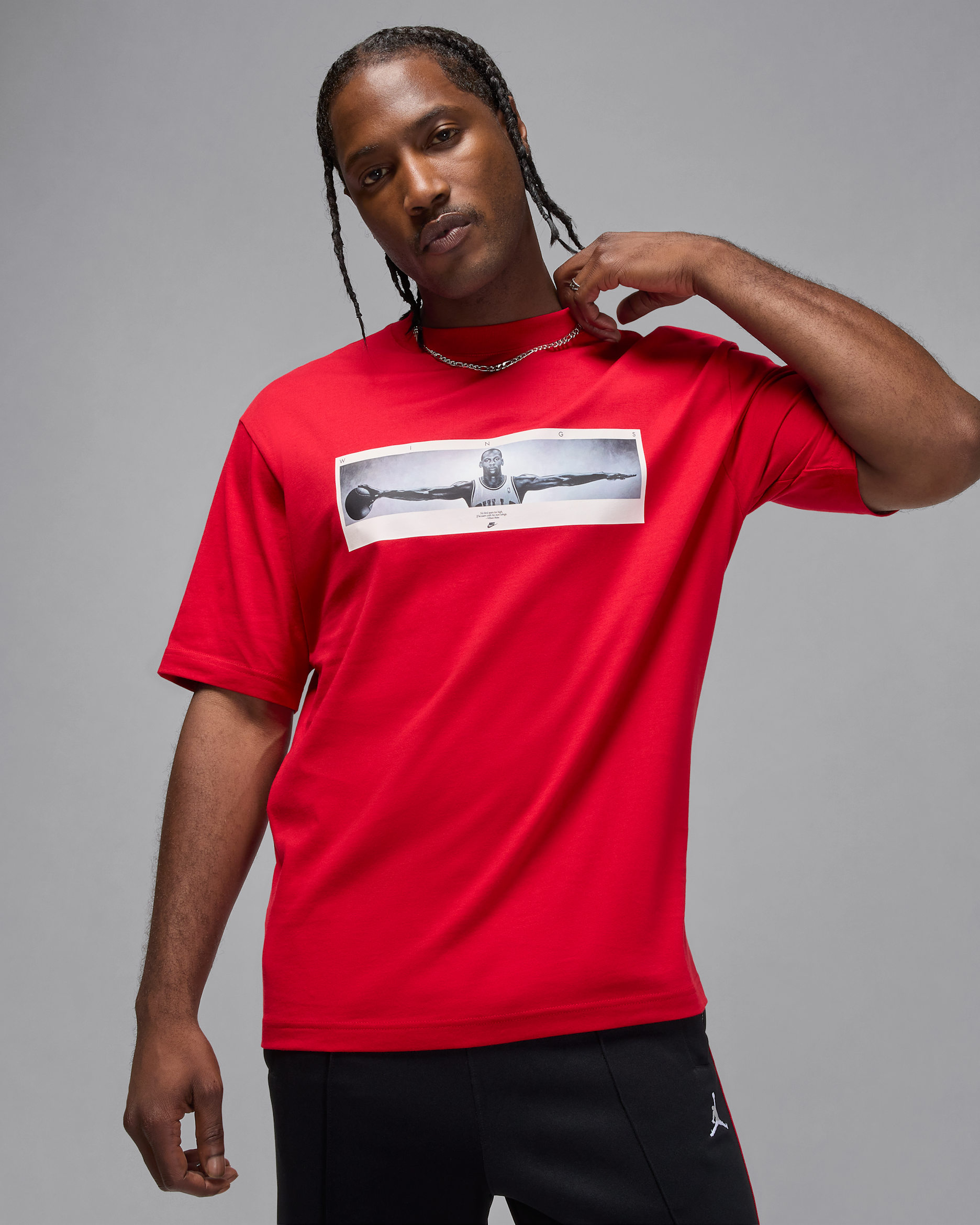 Jordan Men's Photo T-Shirt - Gym Red/Black