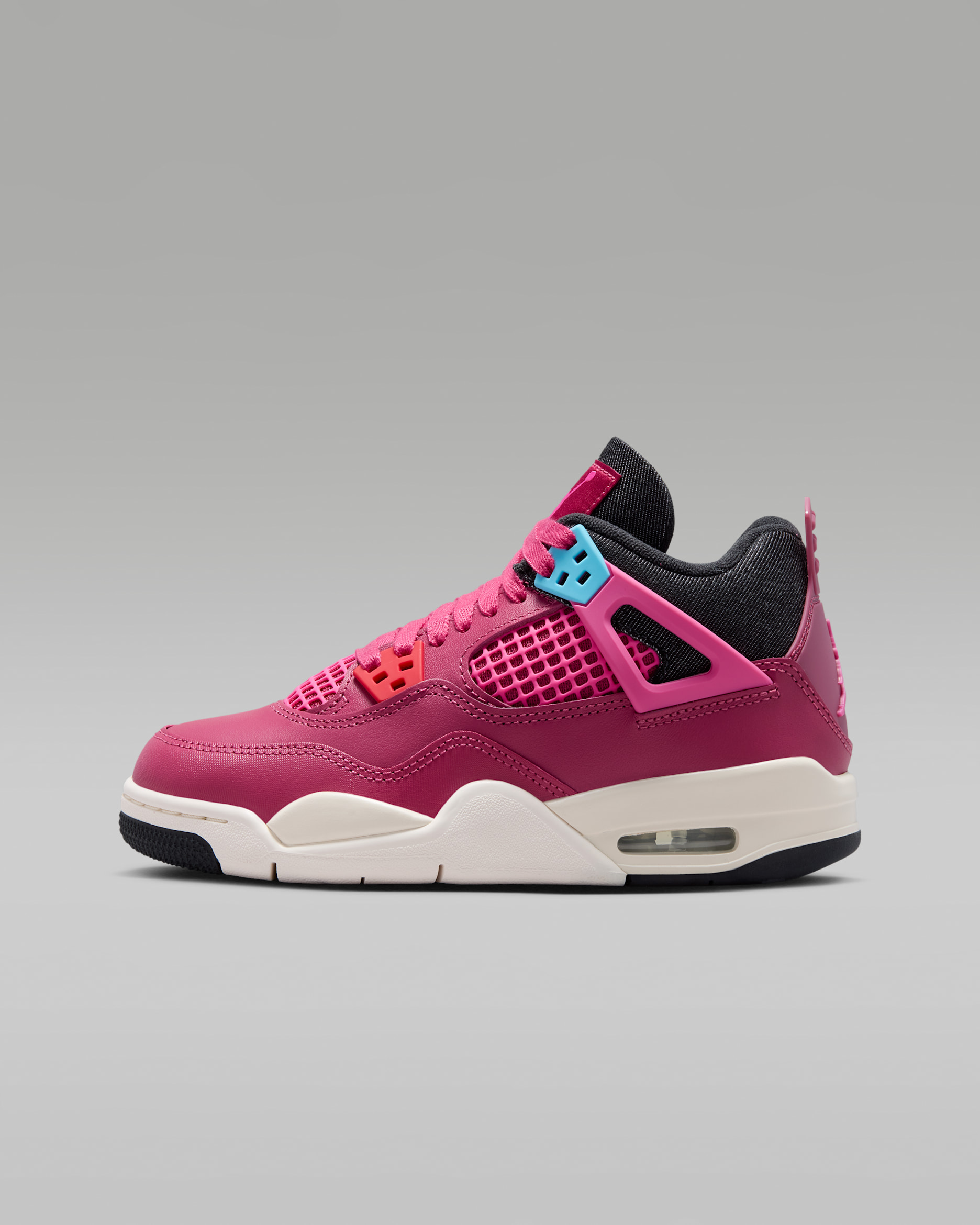 Tenis para niños grandes Air Jordan 4 Retro "She's A Star" - Remolacha dulce/Sombrío apagado/Tiza/Rosa desierto