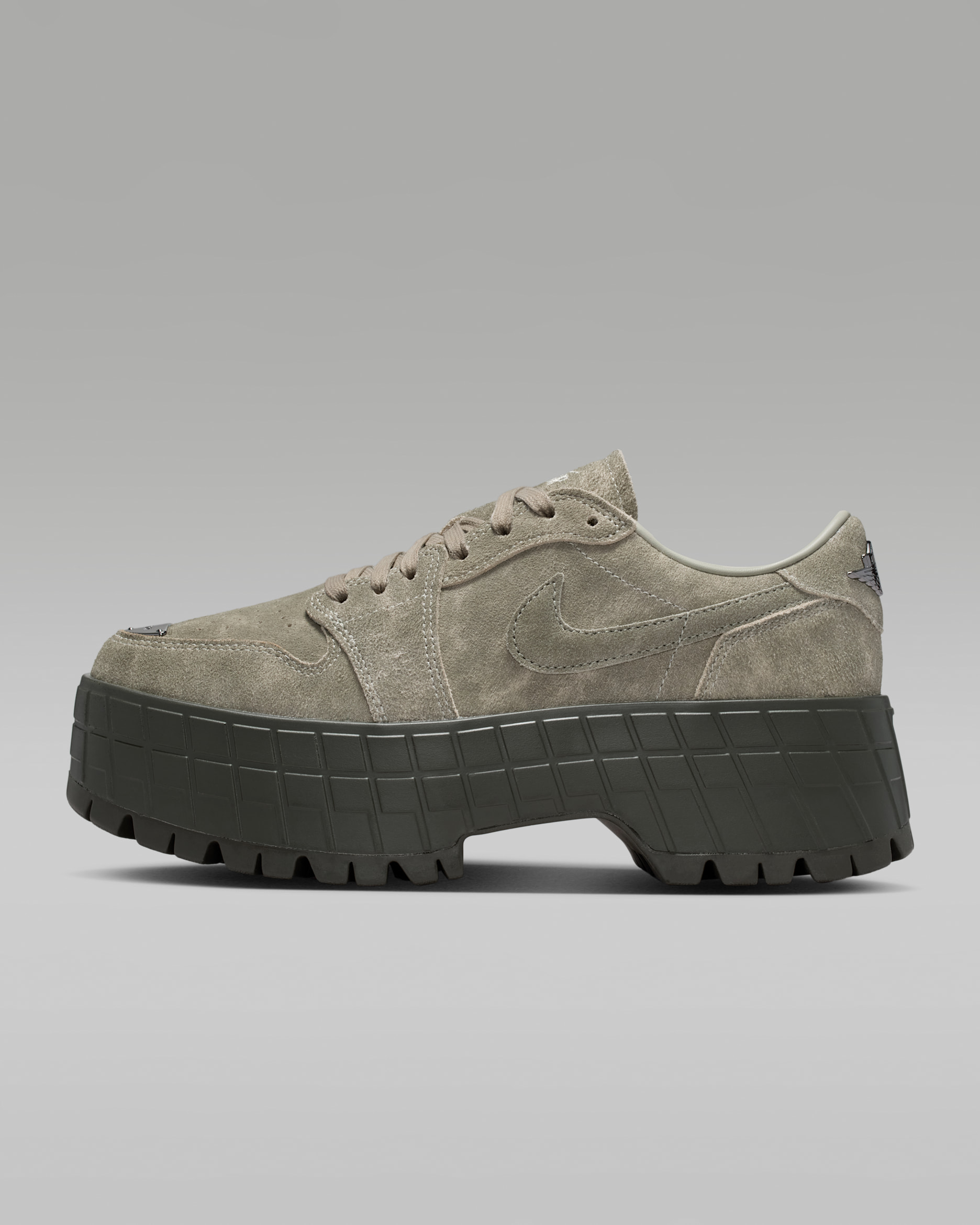 에어 조던 1 브루클린 로우 여성 신발 - 스프루스 포그/카고 카키/제이드 스톤