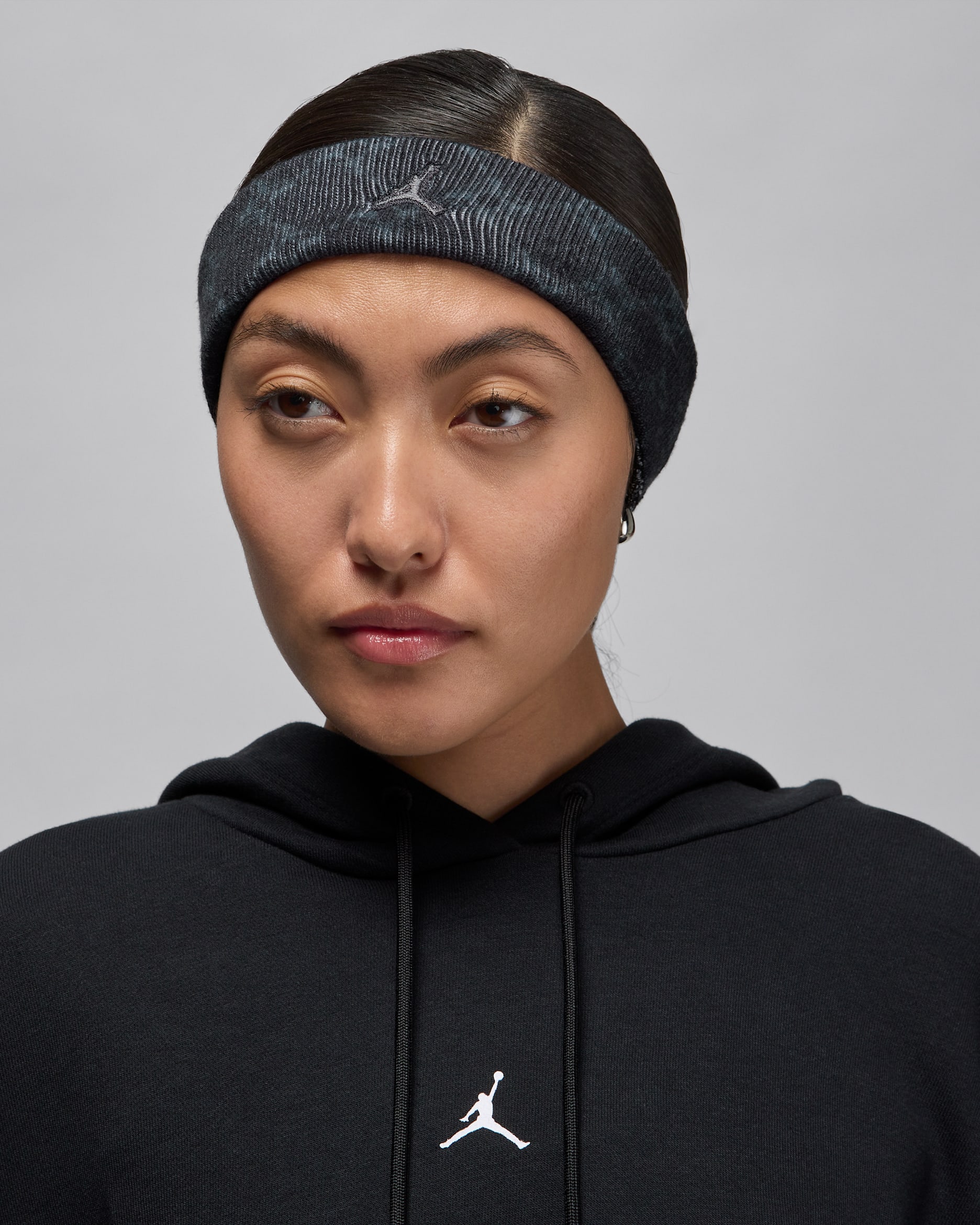 Jordan Dri-FIT Terry Headband - Black/Off-Noir/Iron Grey