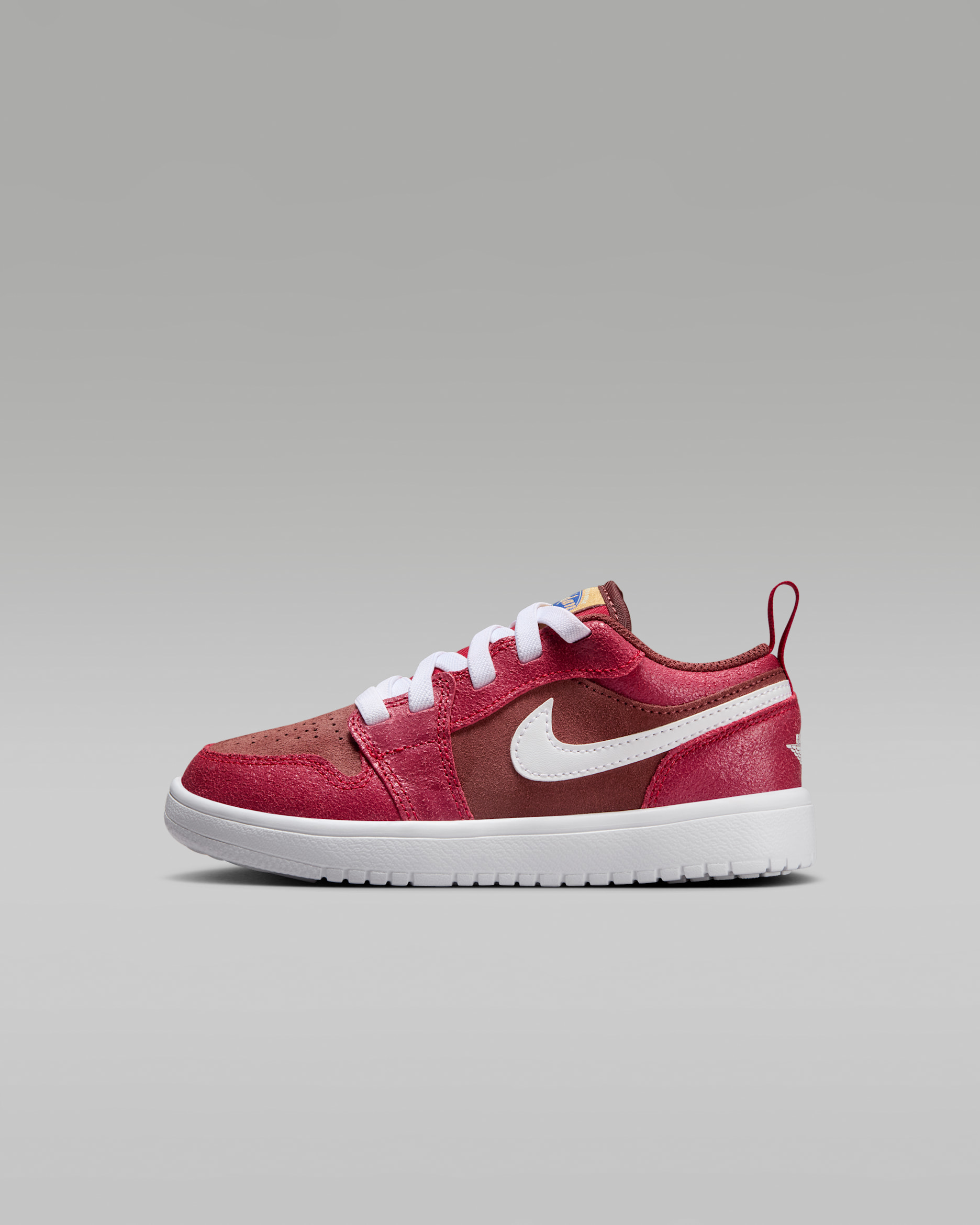 Jordan 1 低筒 Alt SE 小童鞋款 - Dark Pony/Varsity Red/Metallic Gold/白色