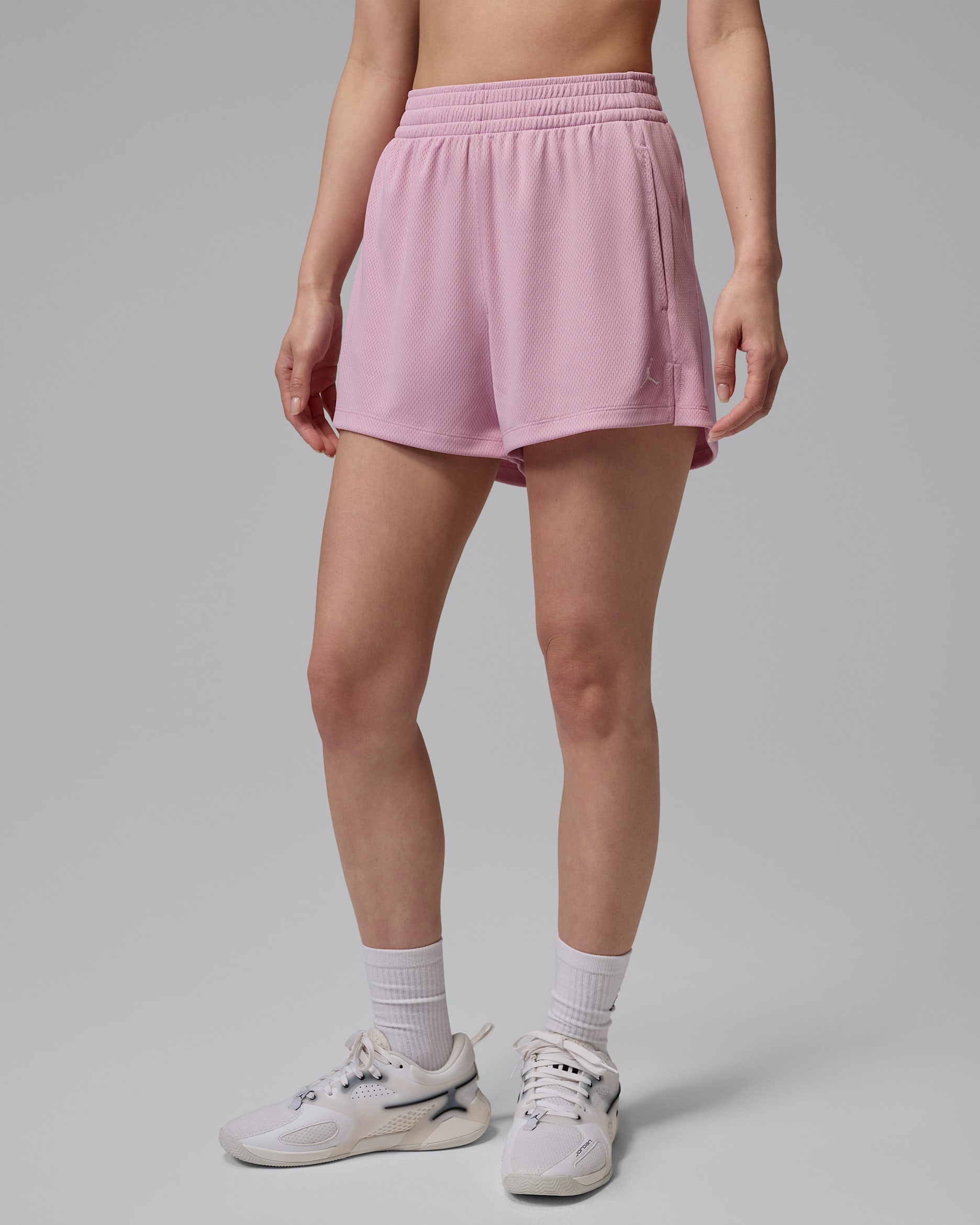 Jordan Sport Women's Mesh Shorts - Iced Carmine/White