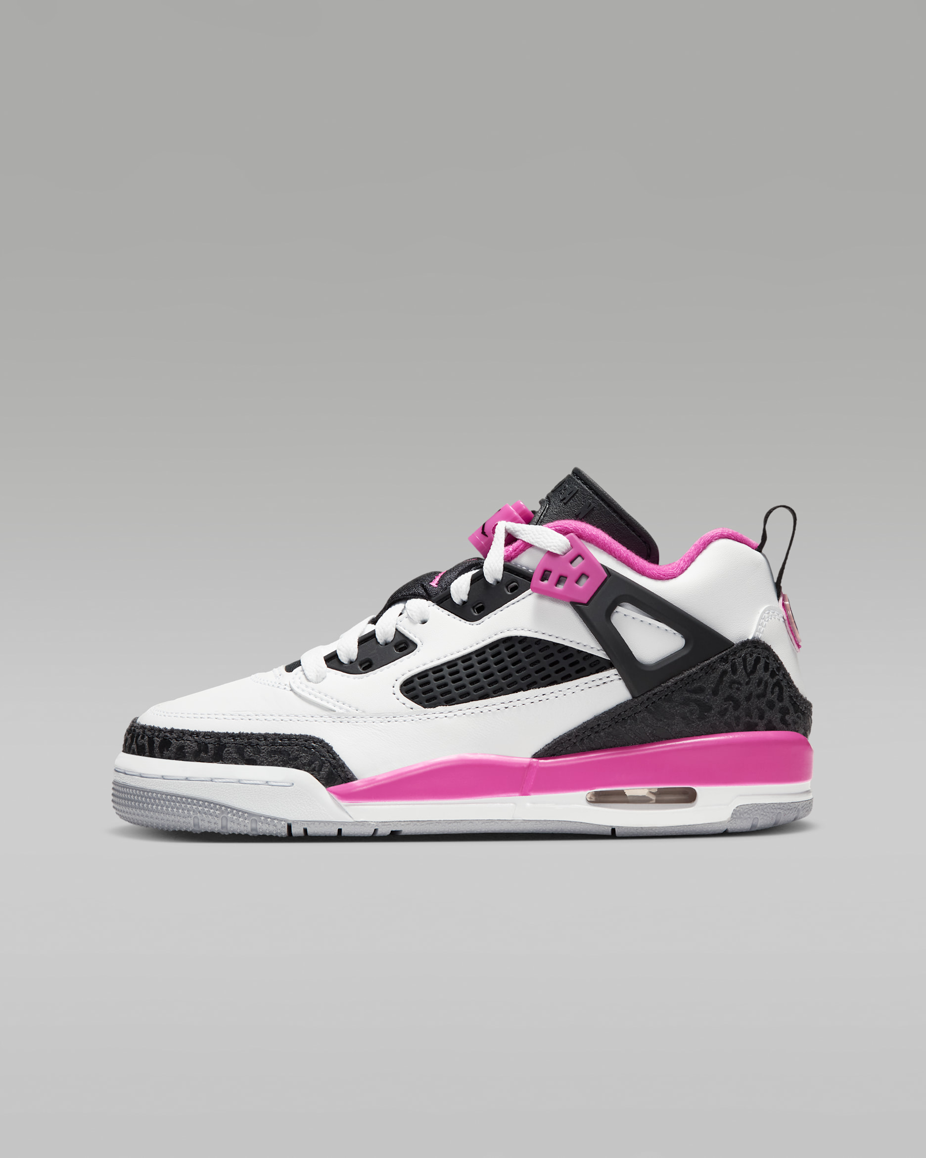 Jordan Spizike Low kinderschoenen - Wit/Zwart/Anthracite/Laser Fuchsia