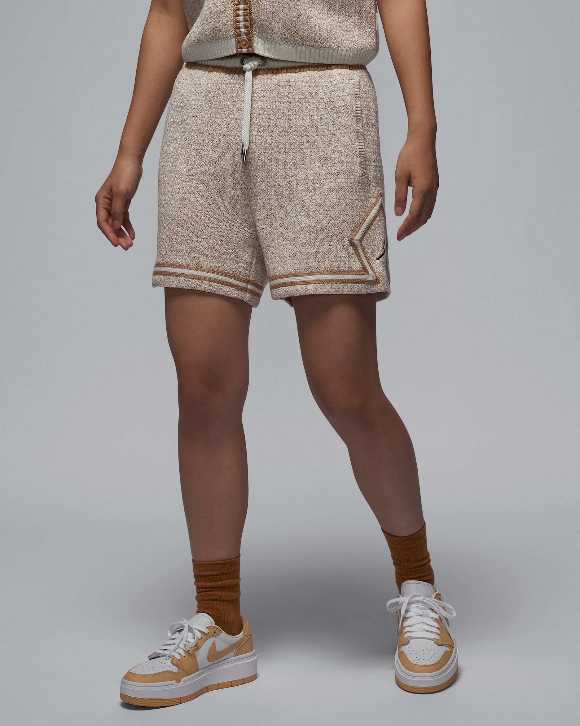 エア ジョーダン ウィメンズ ニット ショートパンツ - セイル