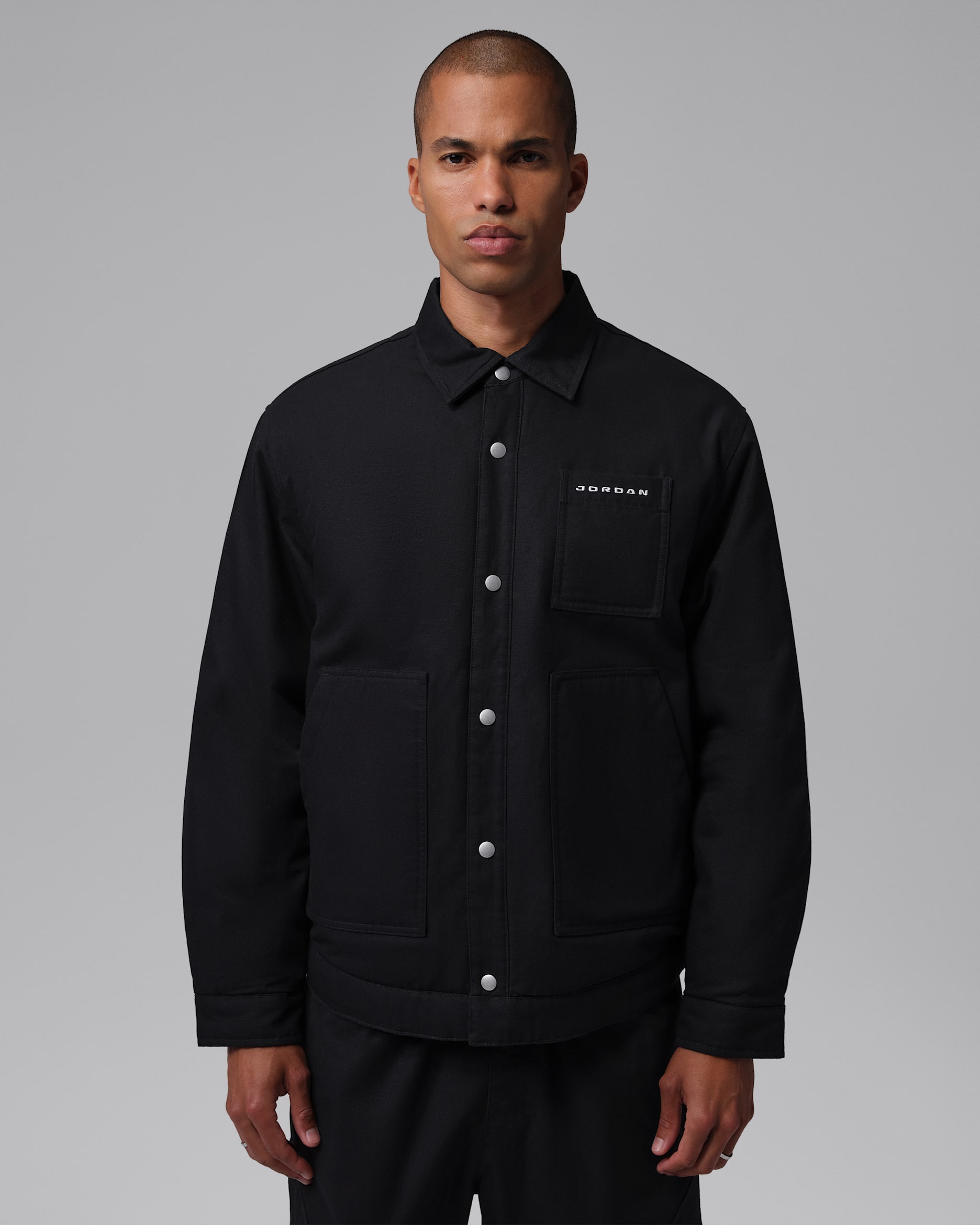 Surchemise deuxième couche Jordan Flight pour homme - Noir/Noir/Blanc