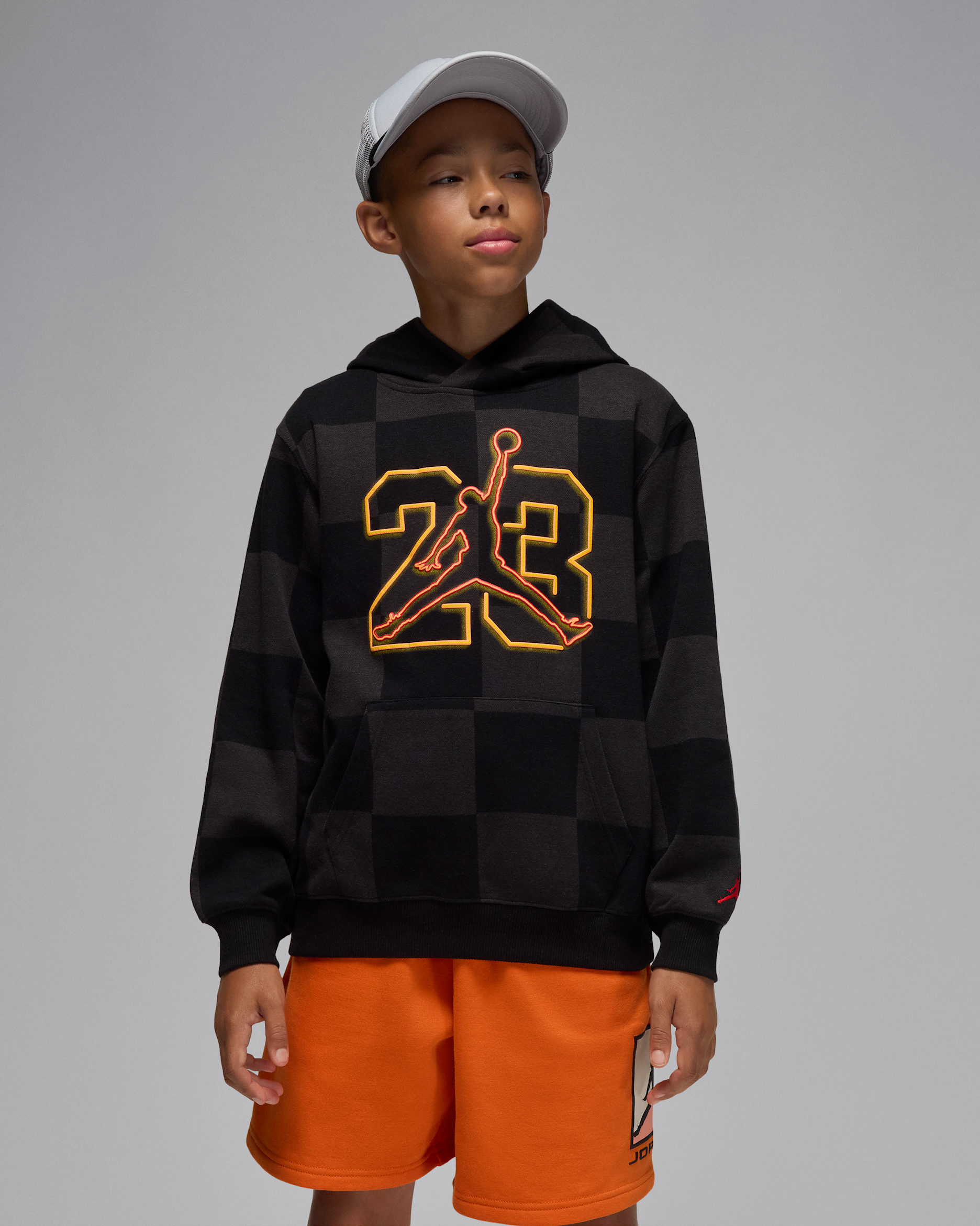Jordan Big Kids' Deep Dish Pullover Hoodie - Black