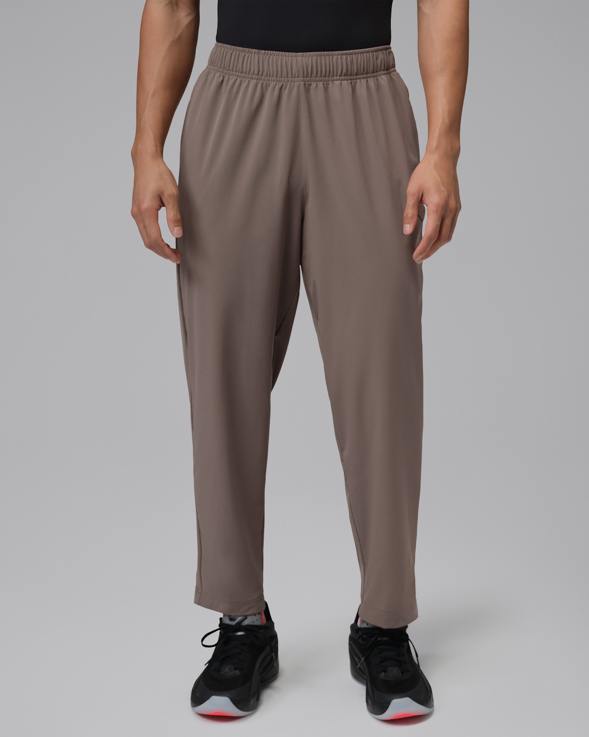 Jordan Sport Essentials Dri-FIT vevd bukse til herre - Olive Grey/Svart