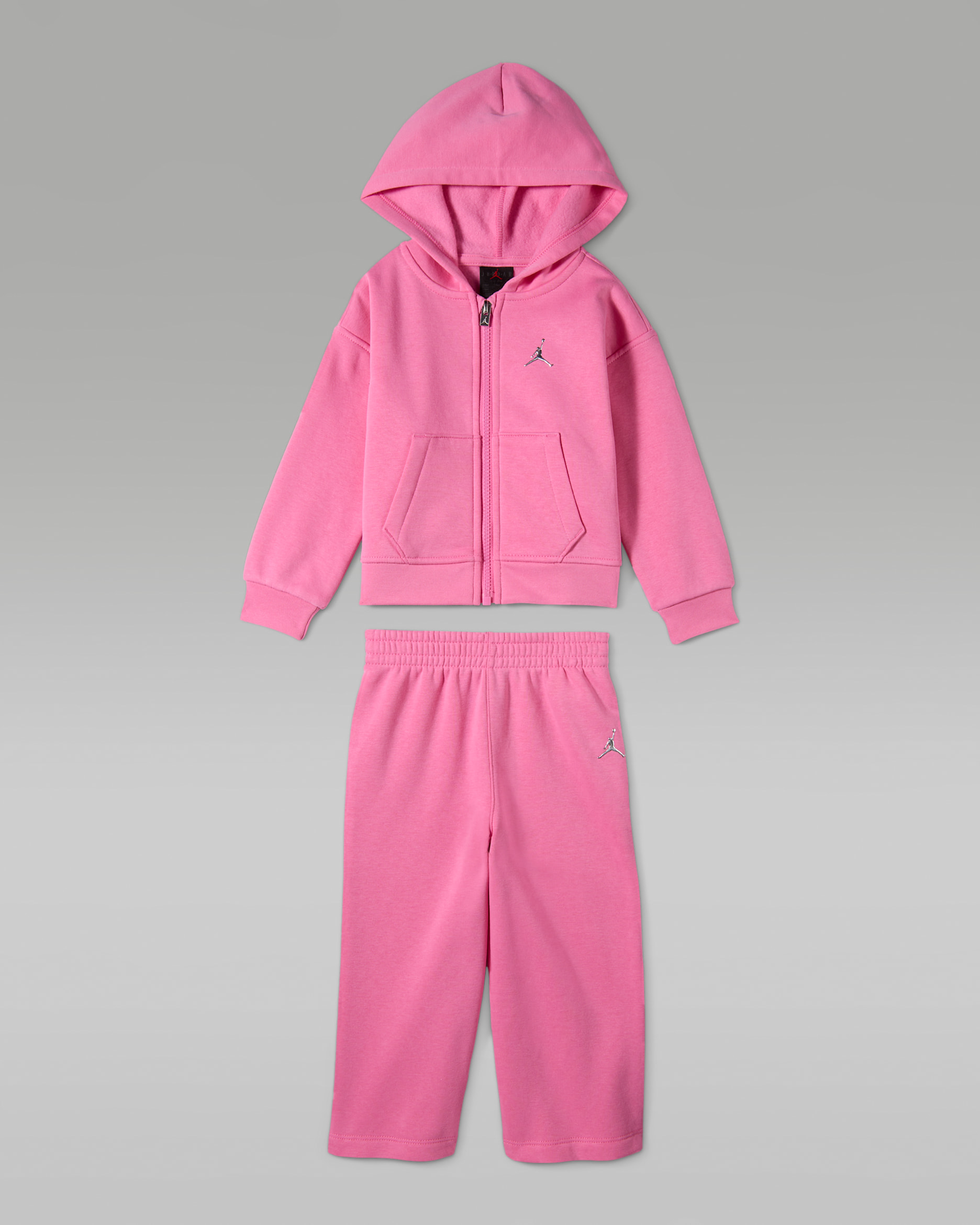 Jordan Brooklyn Fleece Baby (12-24M) 2-Piece Full-Zip Hoodie Set - Gym Pink