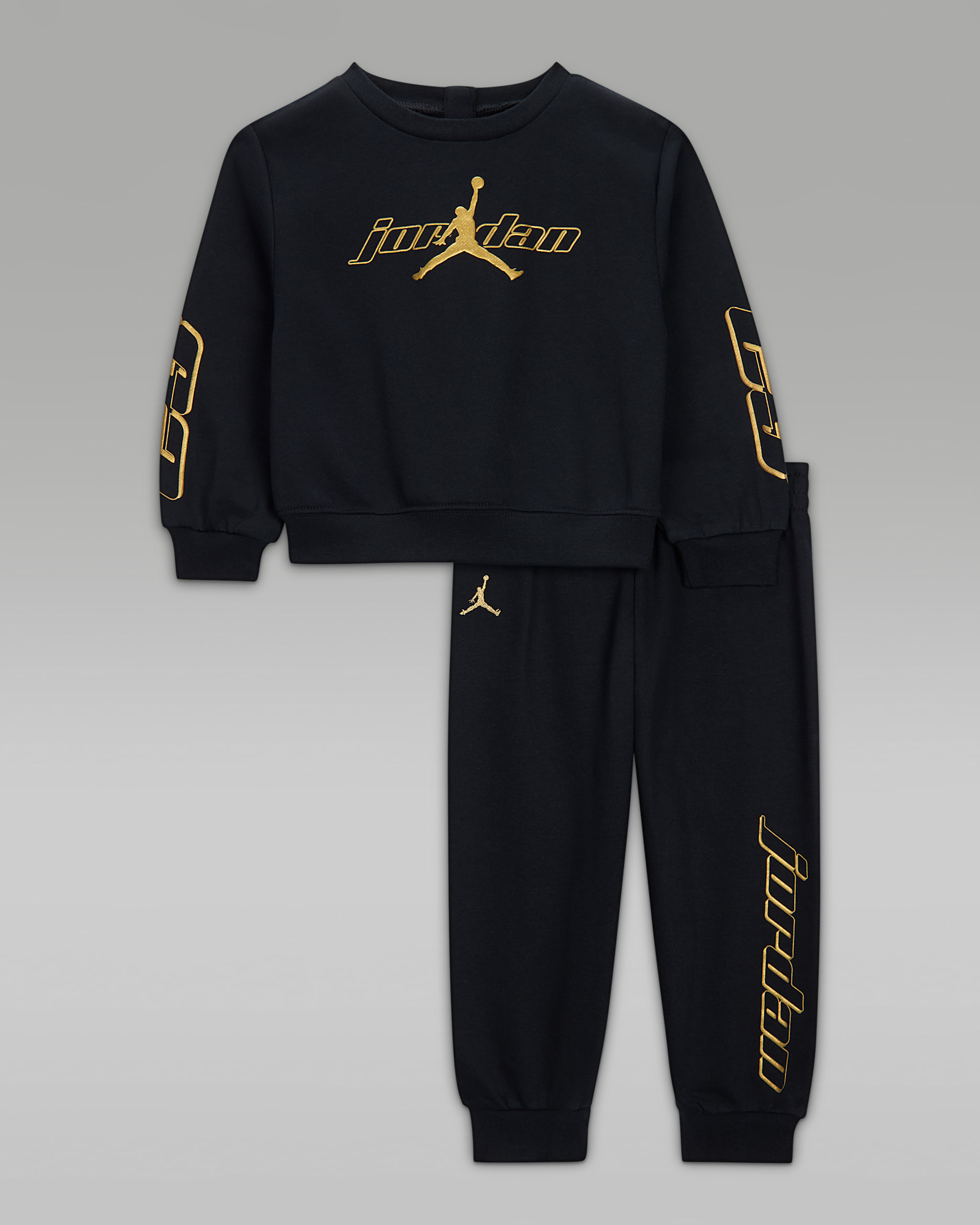 Ensemble deux pièces avec haut en Fleece Jordan Mountainside pour bébé (12-24 mois) - Noir