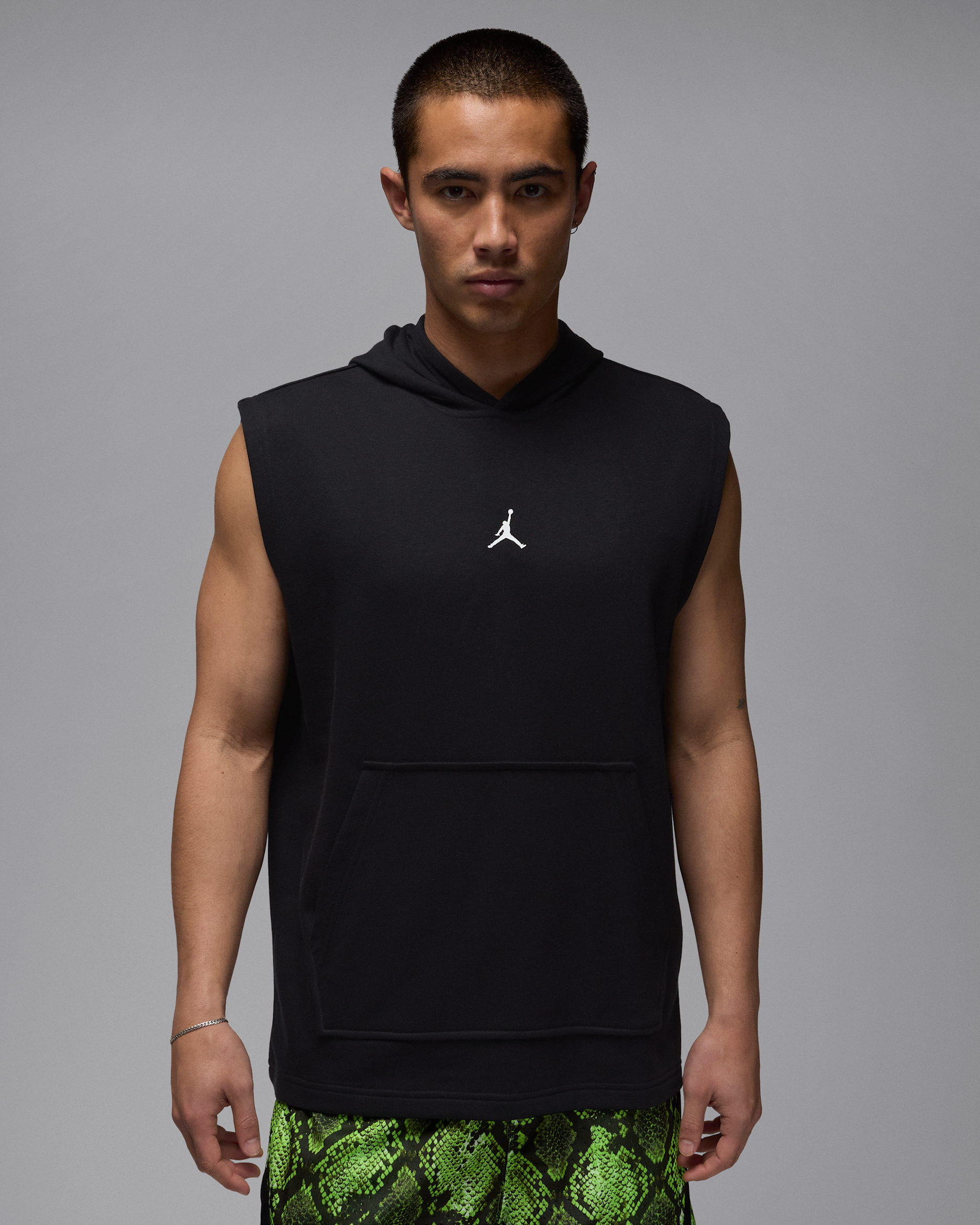 Jordan Sport Crossover Men's Dri-FIT Sleeveless Pullover Hoodie - Black/White
