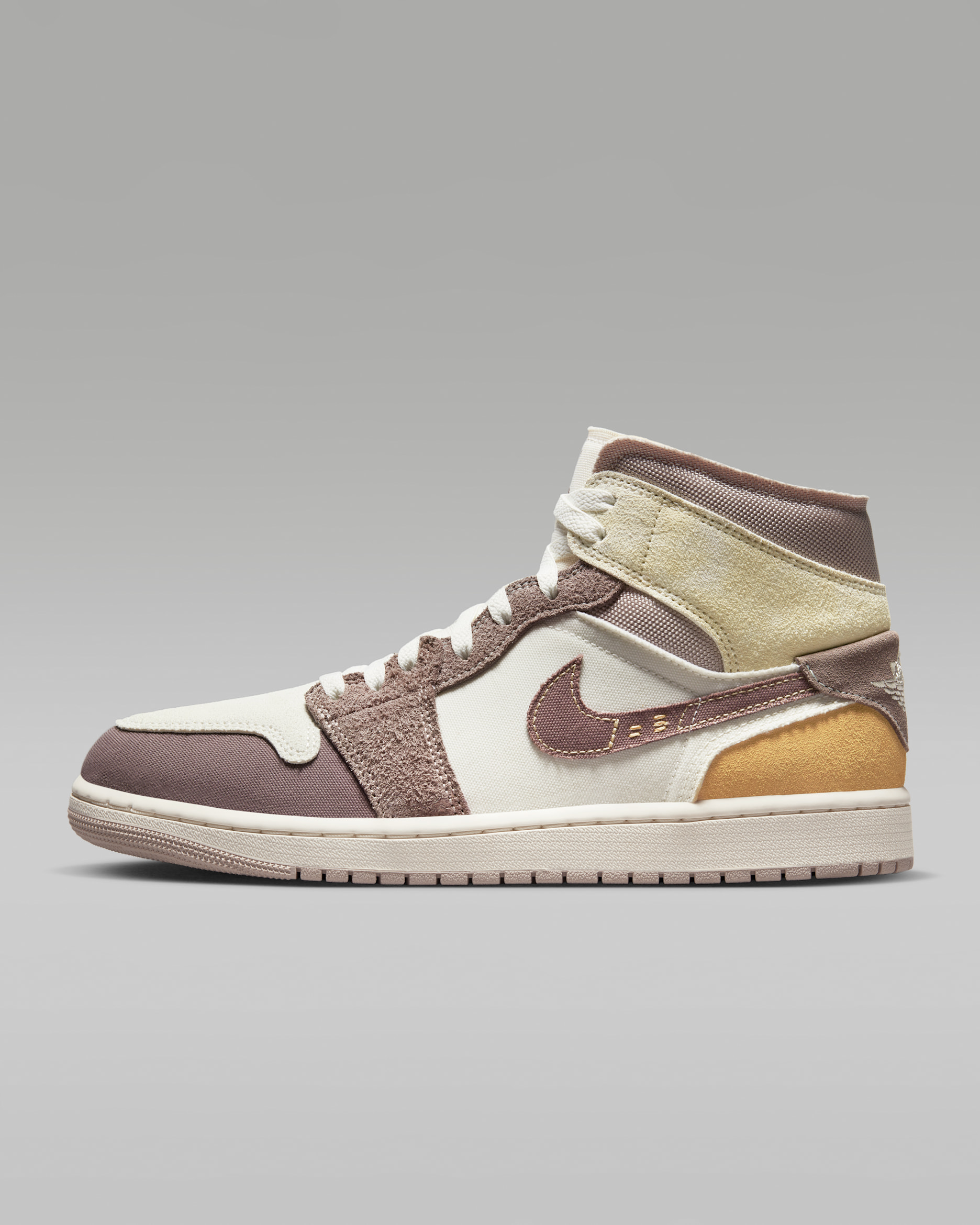 Air Jordan 1 中筒 SE Craft 男鞋 - Sail/Fossil Stone/Celestial Gold/Taupe Haze