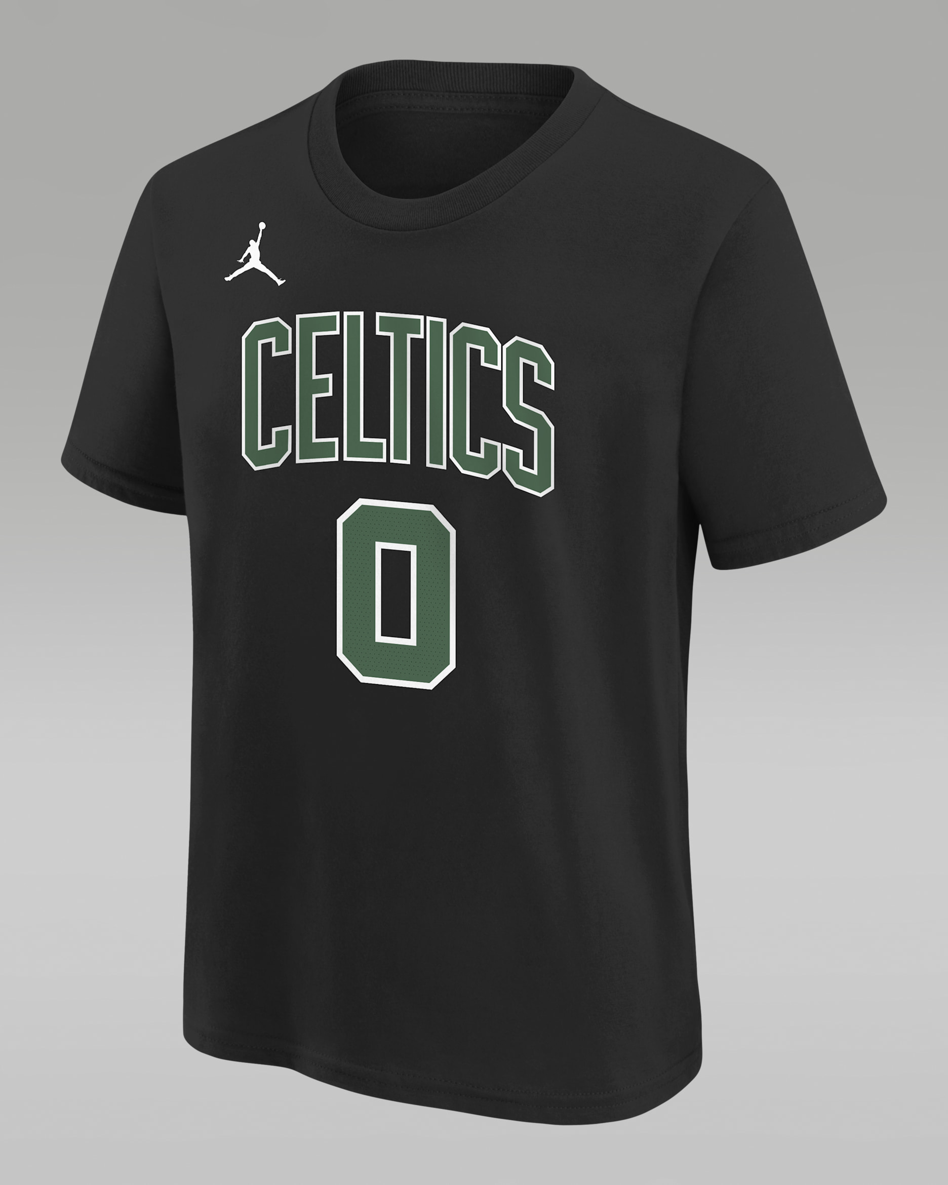 Playera Jordan de la NBA para niños talla grande Jayson Tatum Boston Celtics Statement Edition - Negro