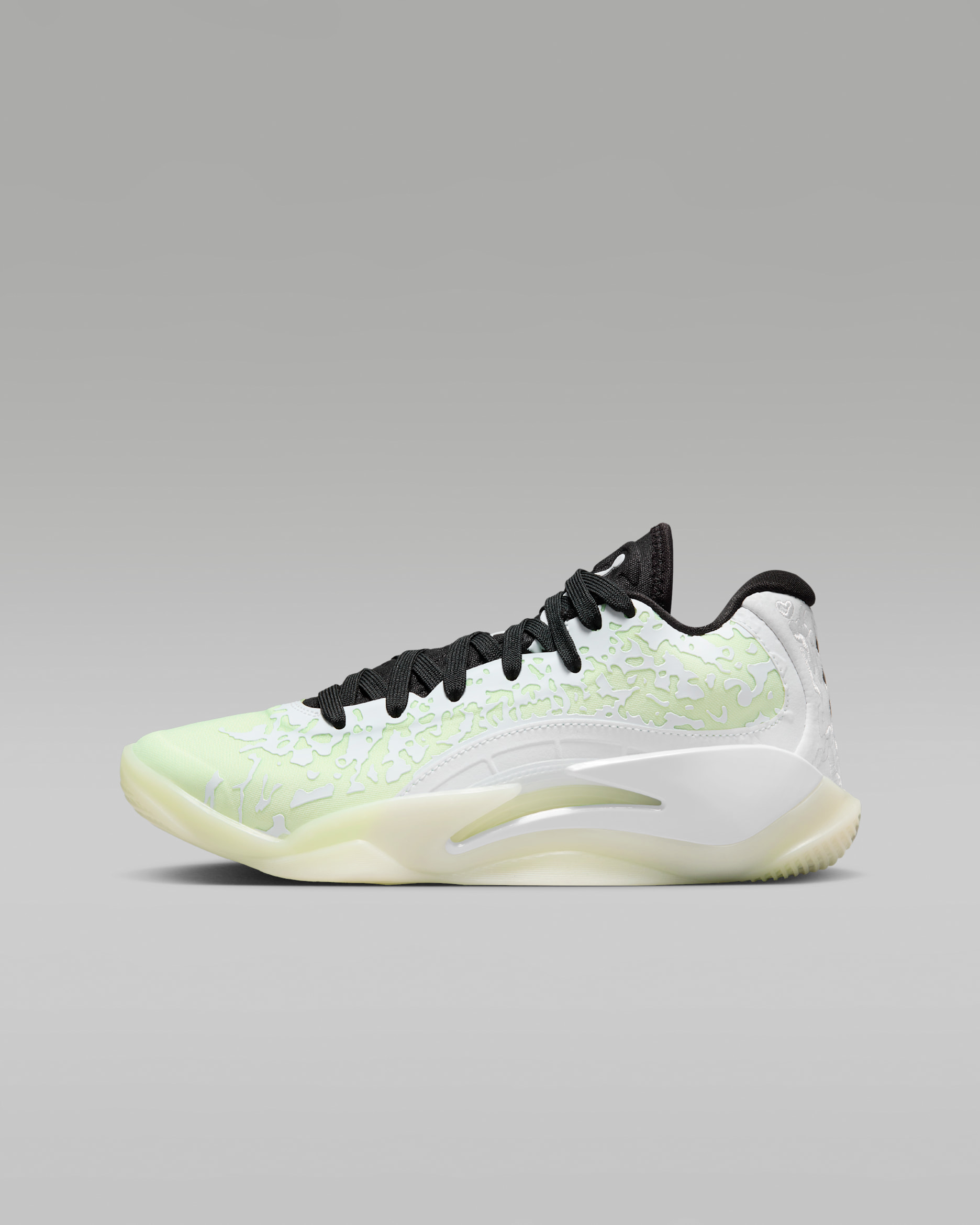 Zion 3 Older Kids' Basketball Shoes - White/Black/Barely Volt/White
