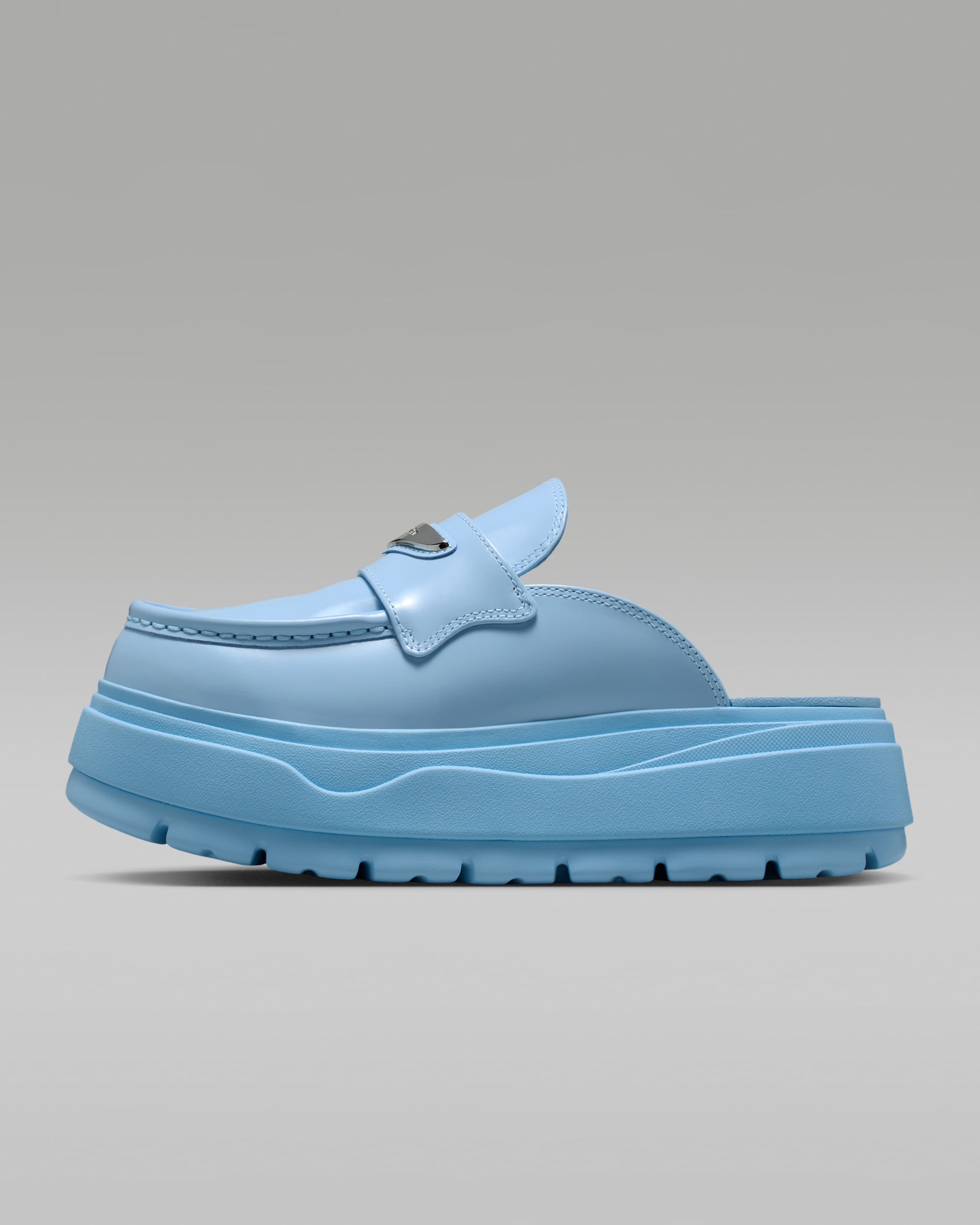 Sko Air Jordan Mule för kvinnor - Psychic Blue/Metallic Silver