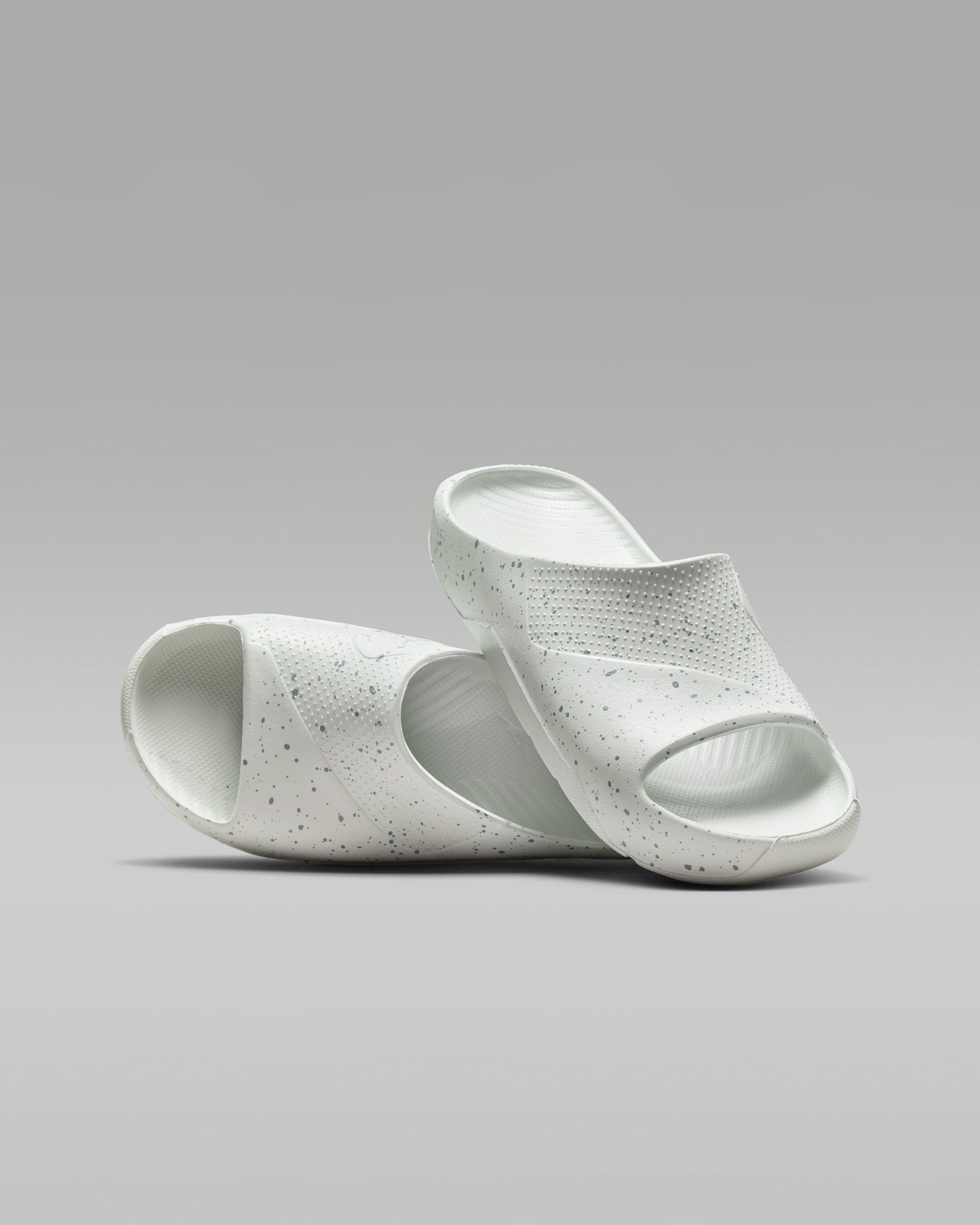 Jordan Post Older Kids' Slides - Light Silver/Mica Green/Light Silver