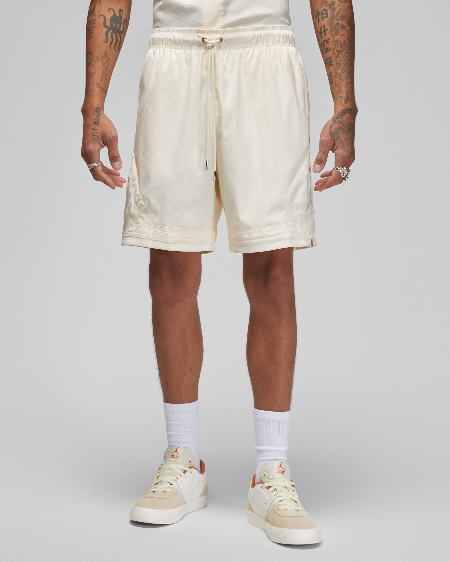 Jordan Essentials Men's Diamond Shorts - Pale Ivory/Pale Ivory