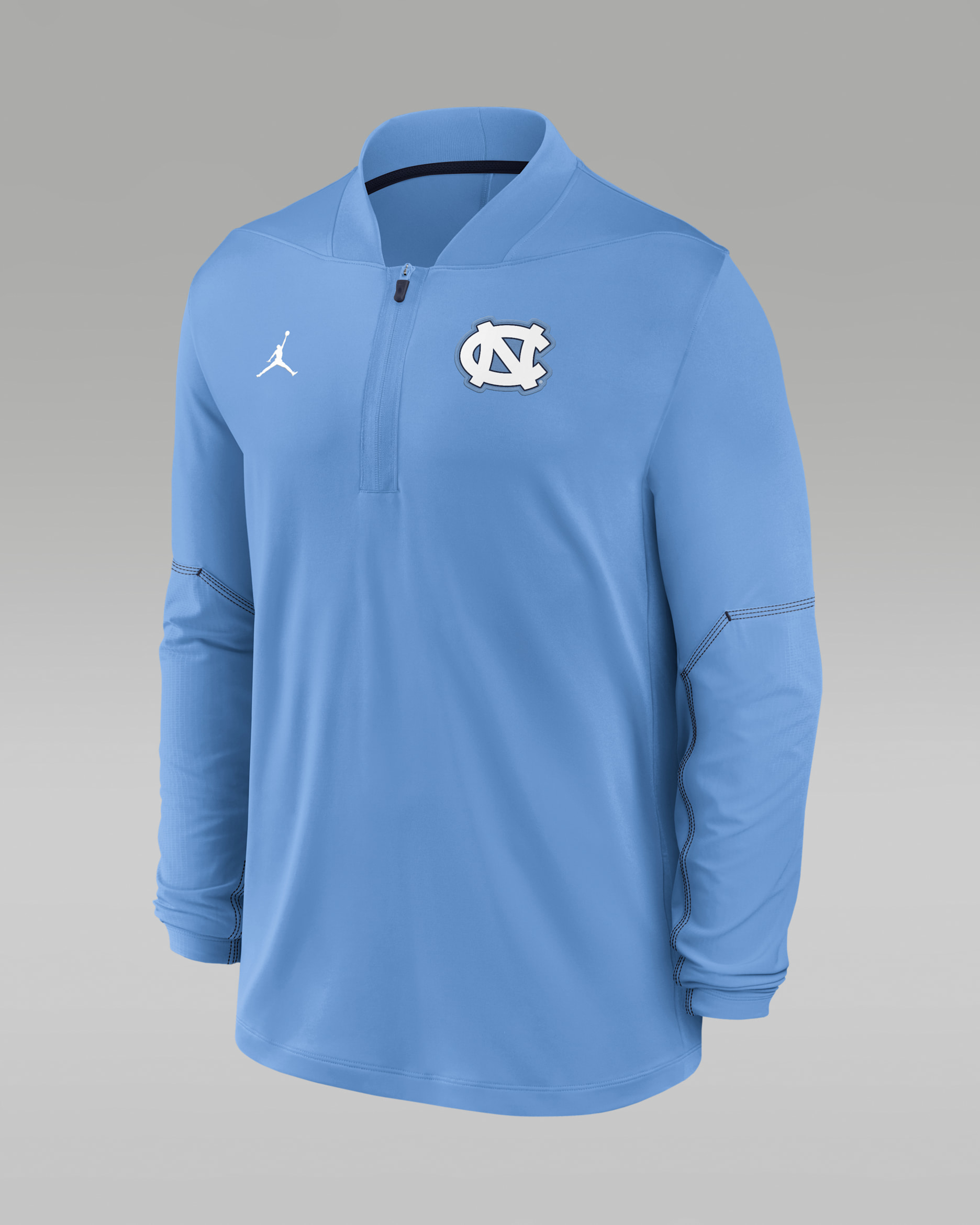 North Carolina Sideline Men's Jordan Brand Dri-FIT College 1/2-Zip Top - Valor Blue/College Navy