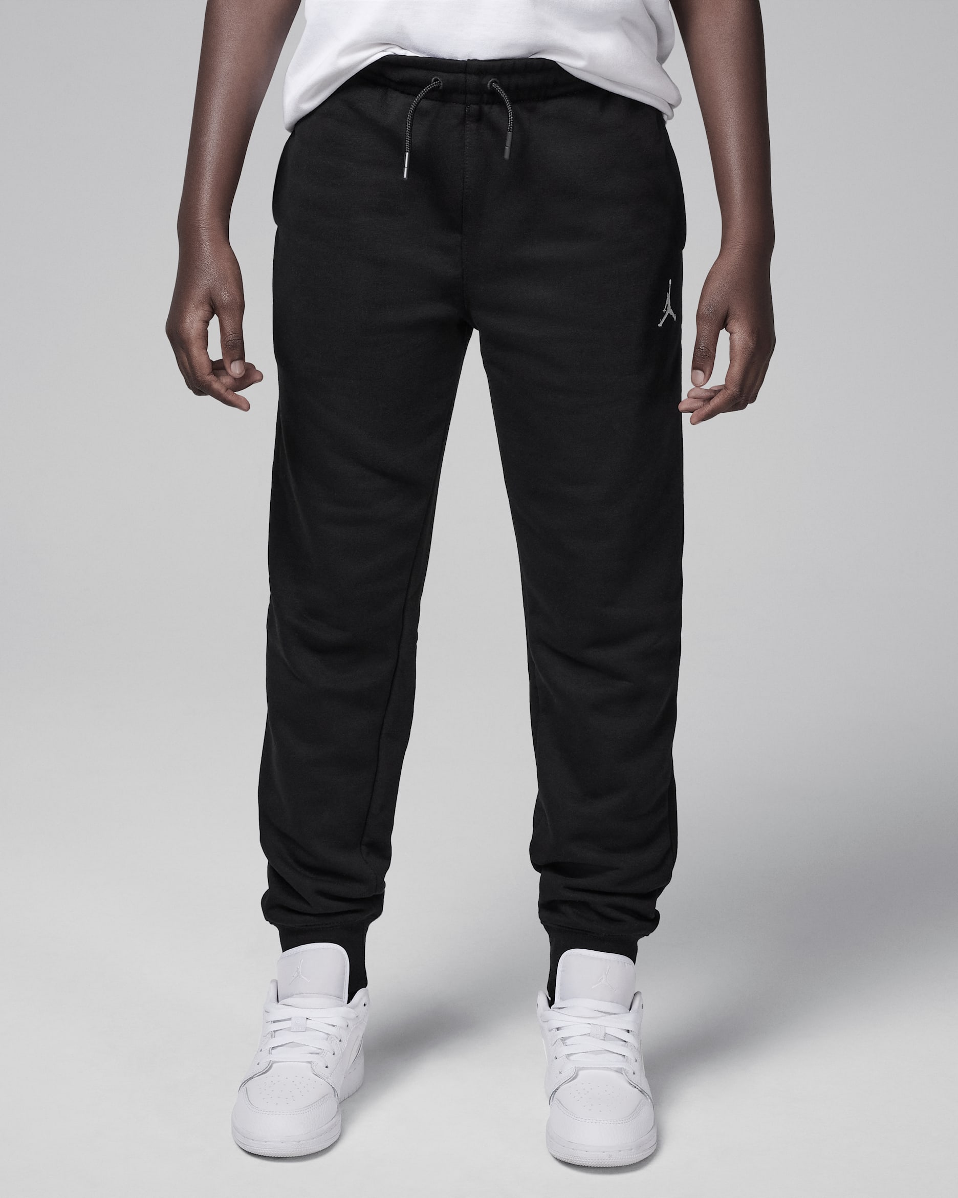 Pants para niño talla grande Jordan MJ Brooklyn French Terry Essentials - Negro