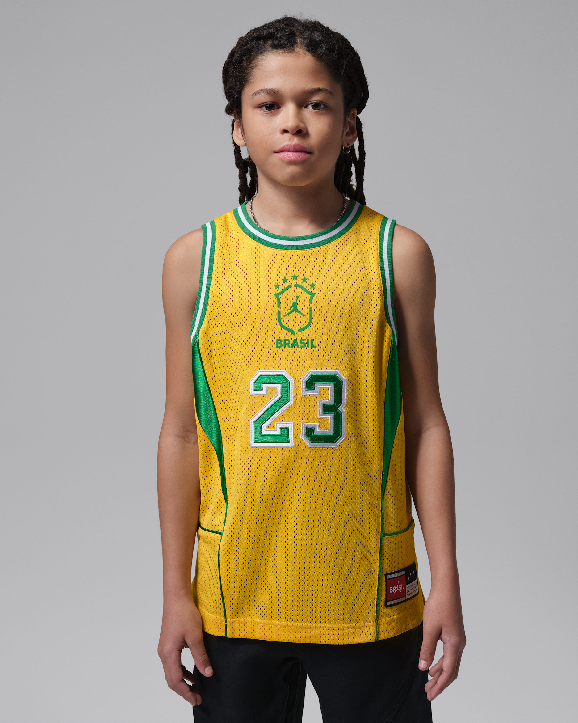 Jordan Essentials Older Kids' P6 Mesh Jersey - Varsity Maize