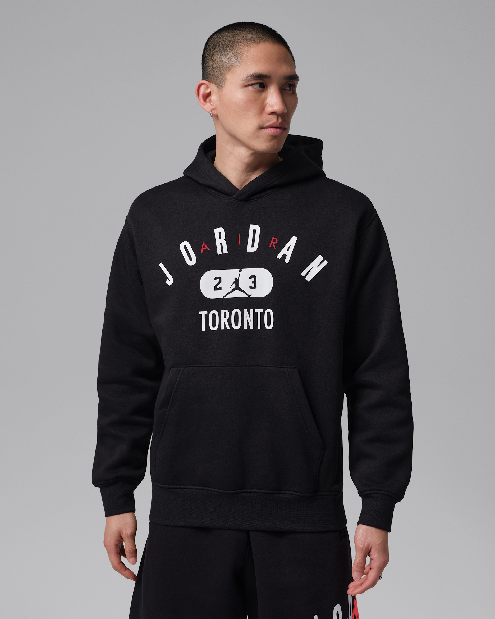 Jordan Toronto City Men's Fleece Pullover Hoodie - Black