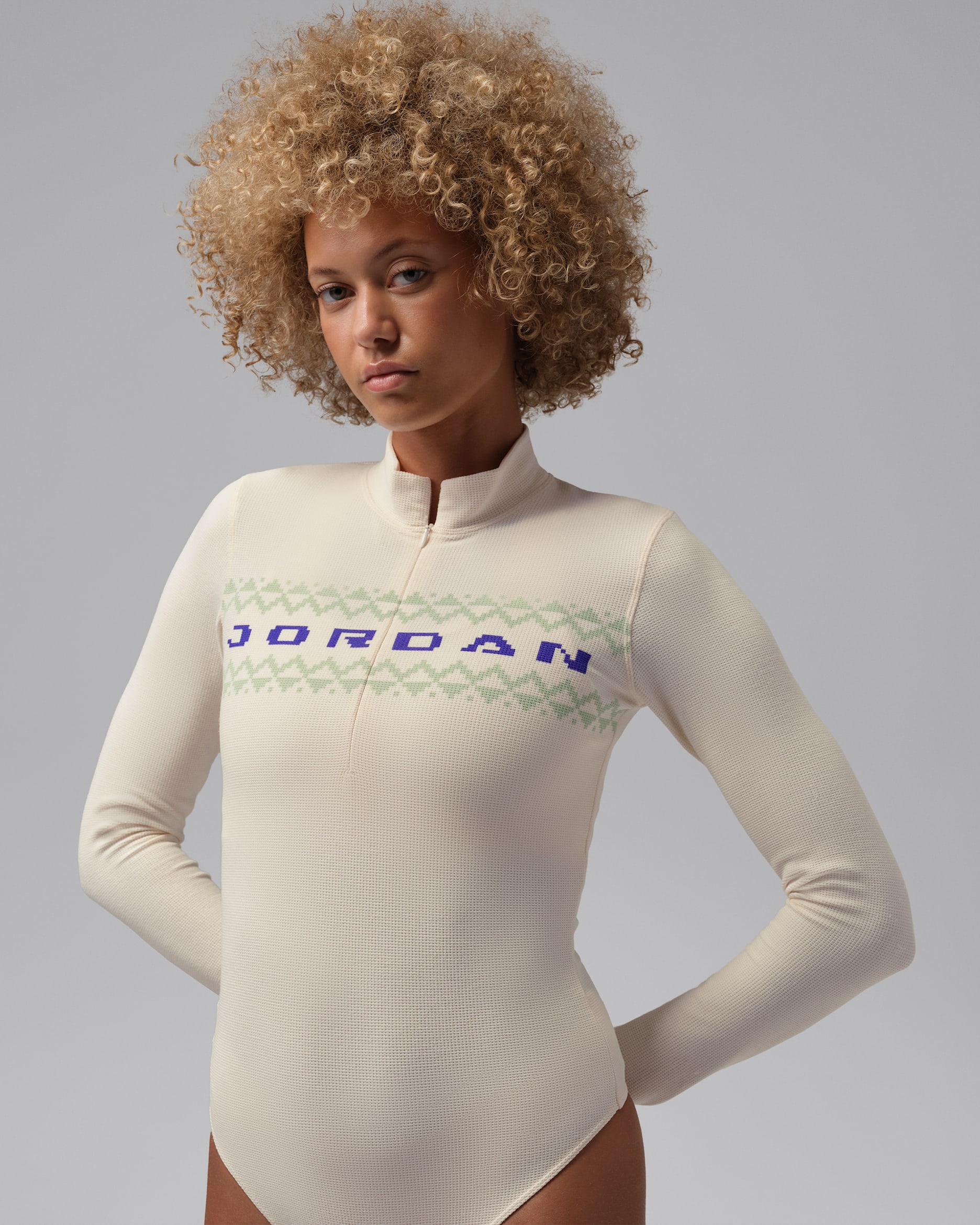 Jordan Flight Women's Long-Sleeve Bodysuit - Chalk