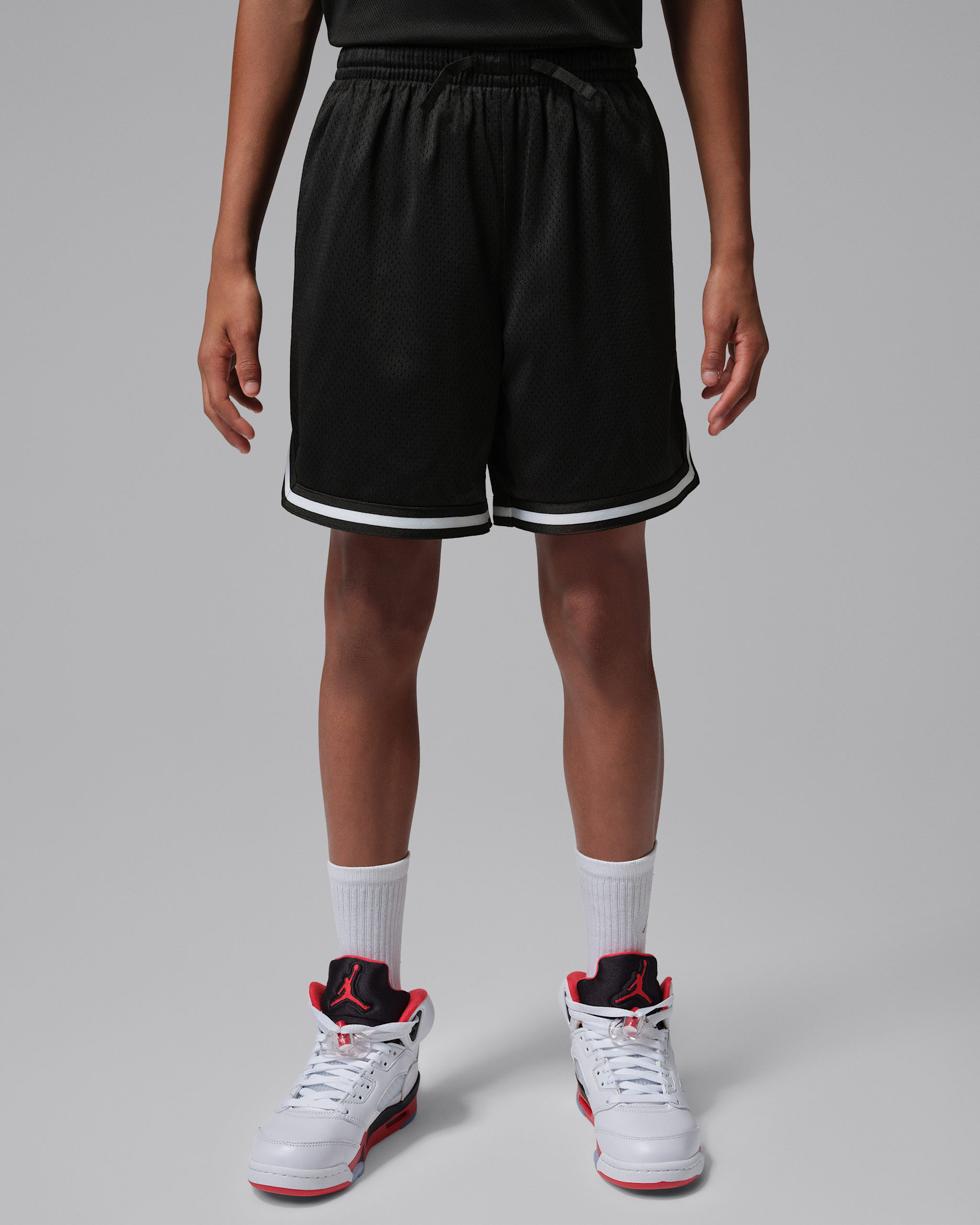 Jordan Big Kids' Mesh Taping Shorts - Black