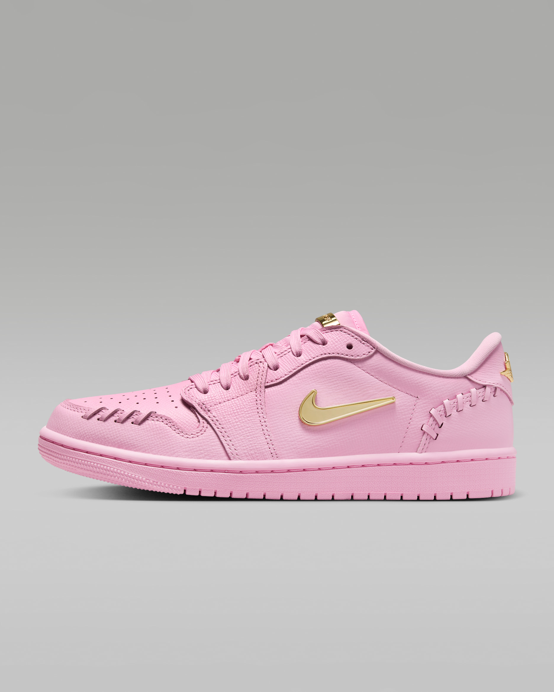 Air Jordan 1 Low Method of Make Women's Shoes - Perfect Pink/Metallic Gold