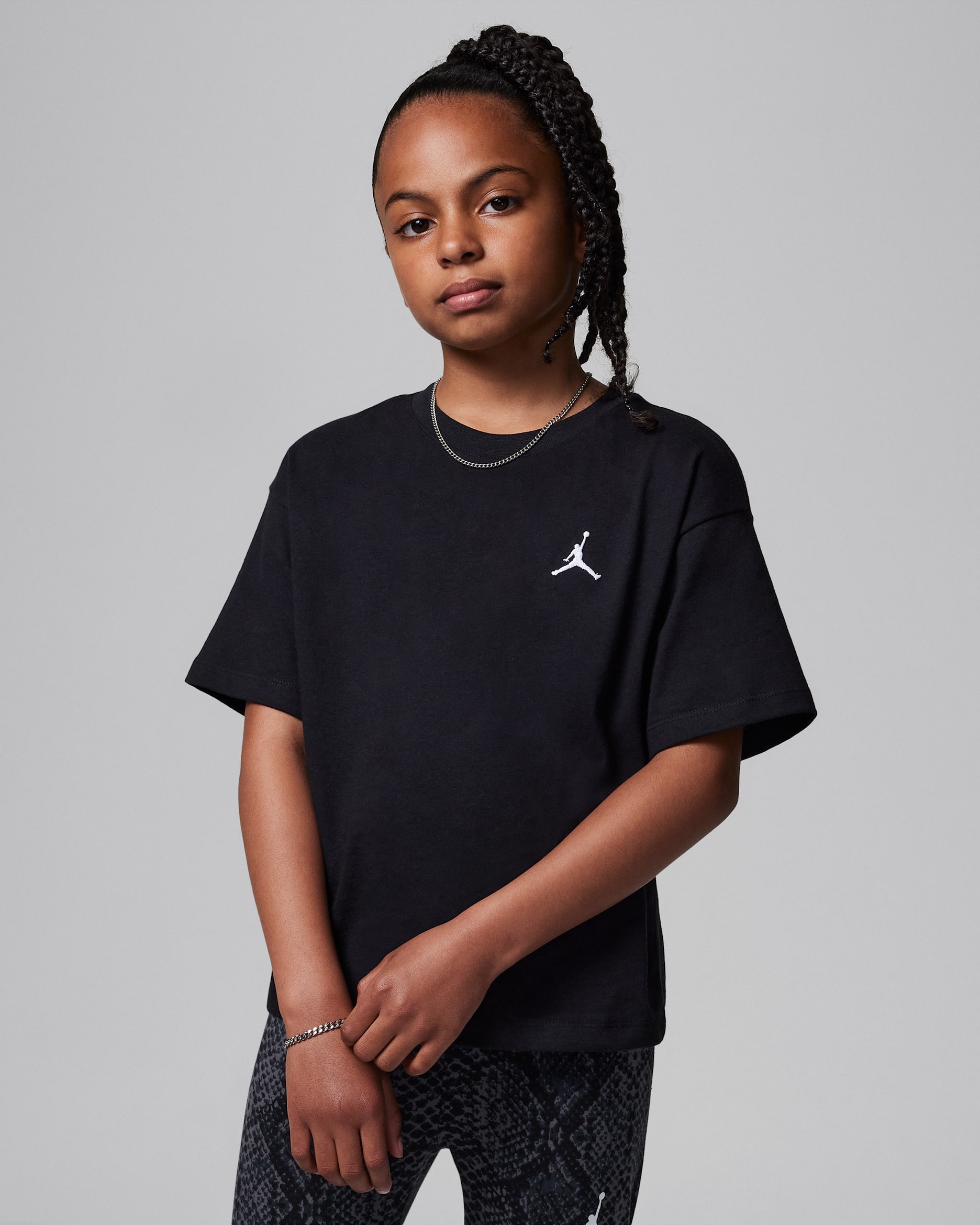 Jordan Brooklyn Essentials Older Kids' T-Shirt - Black