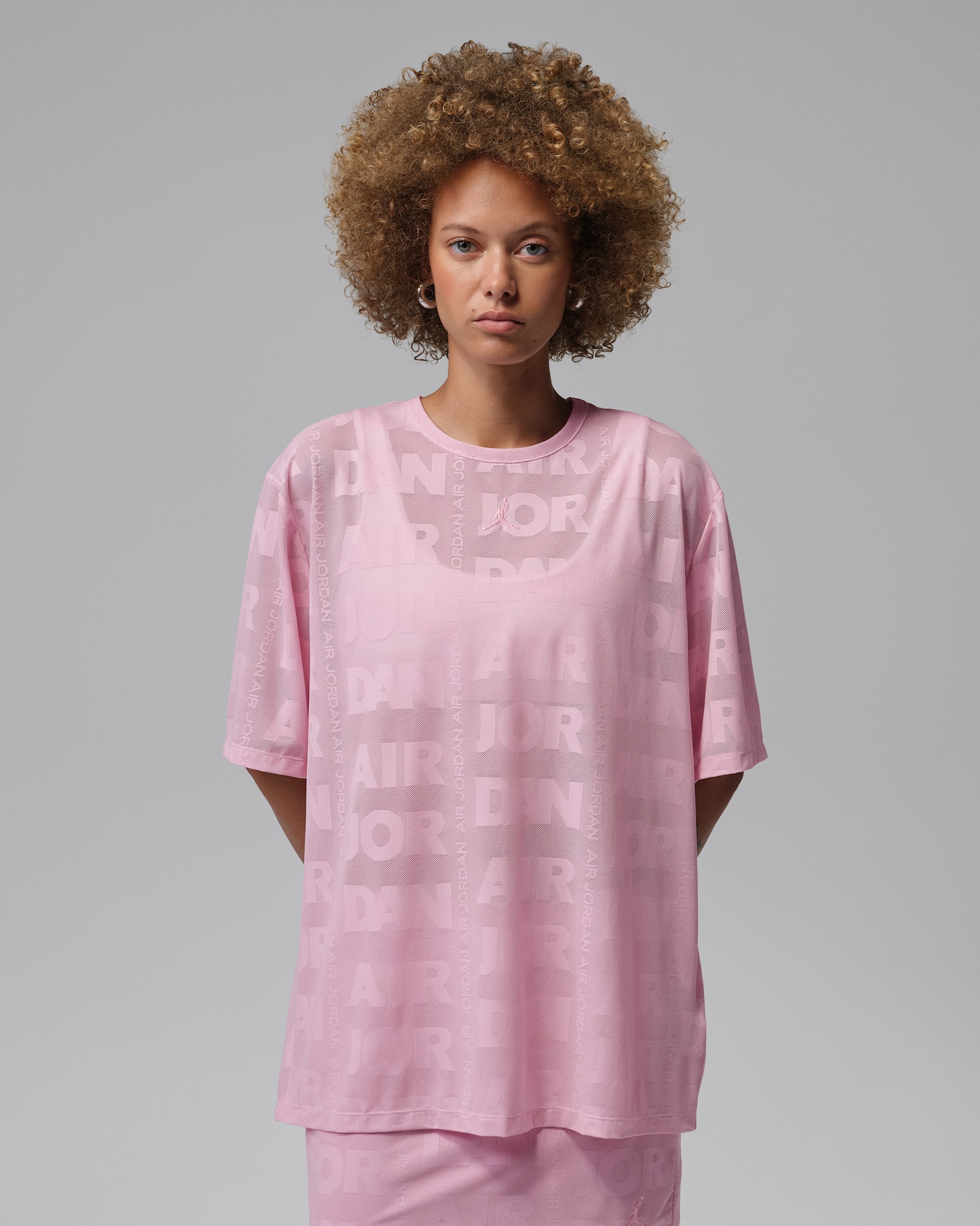 Jordan Flight Women's Open Knit Top - Iced Carmine