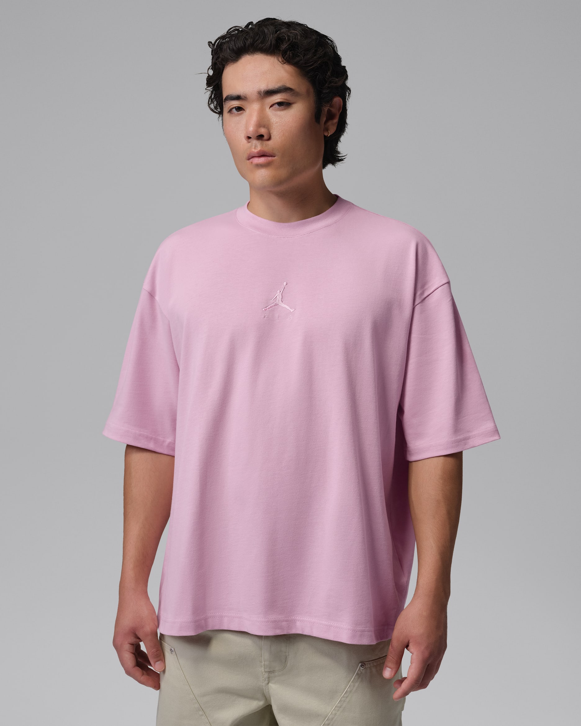 Playera oversized para hombre Jordan Flight Essentials - Carmín helado/Carmín helado