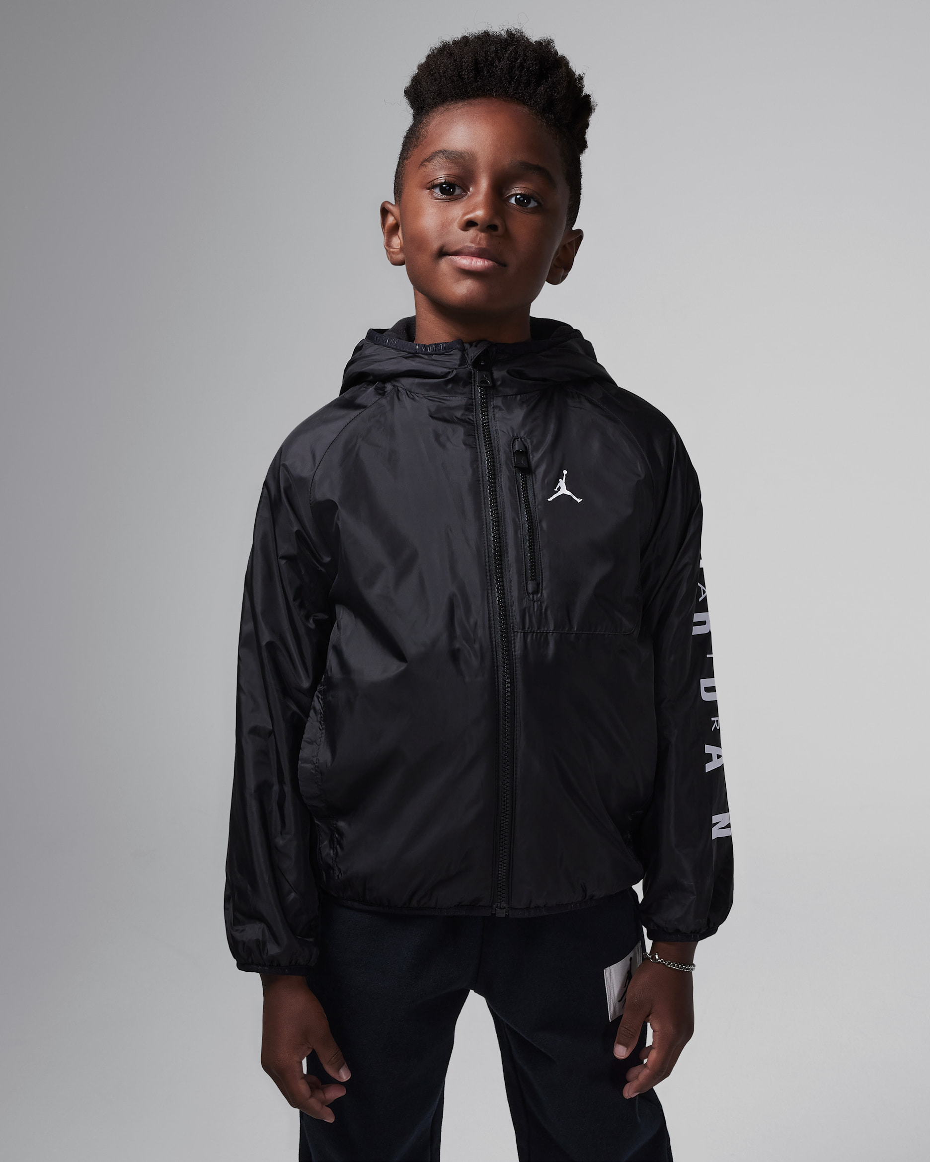 Jordan Little Kids' Lightweight Fleece-Lined Jacket - Black