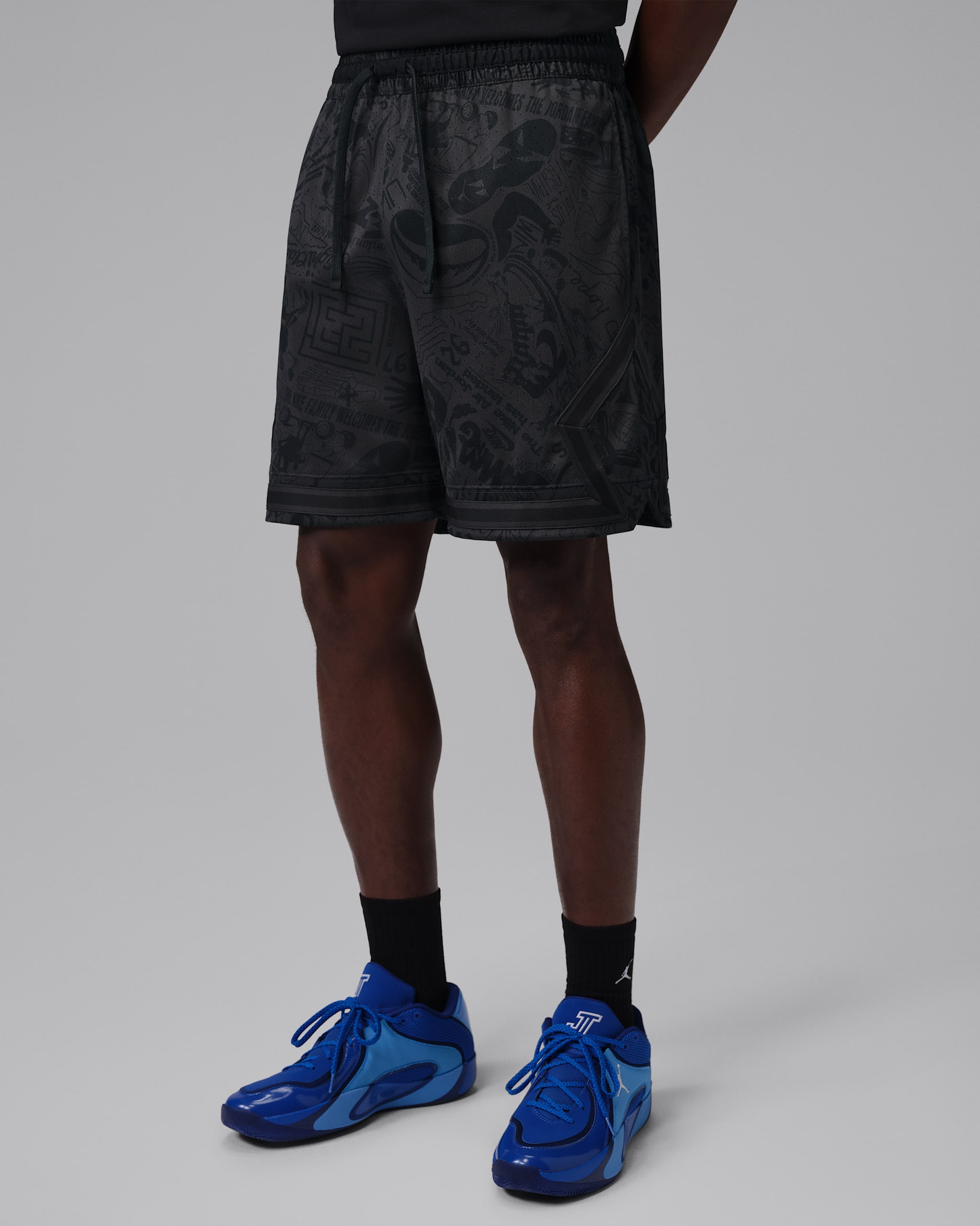 Jordan Sport Men's Dri-FIT Diamond Shorts - Off-Noir/Off-Noir/Black