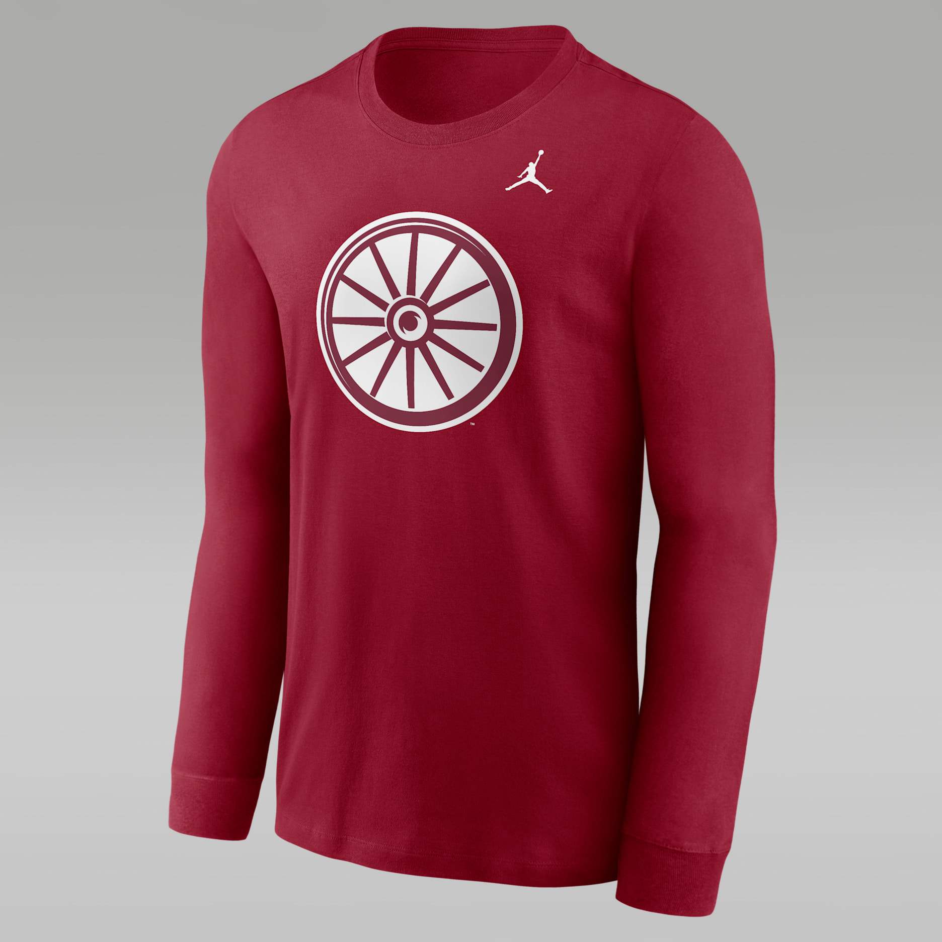 Oklahoma Sooners Alternate Logo Men's Jordan College Long-Sleeve T-Shirt - Team Crimson
