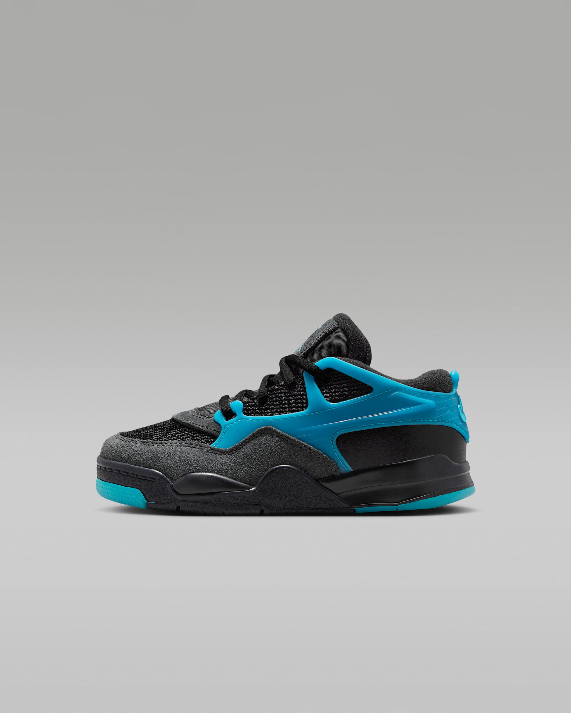 Jordan 4 RM Little Kids' Shoes - Black/Anthracite/Gamma Blue