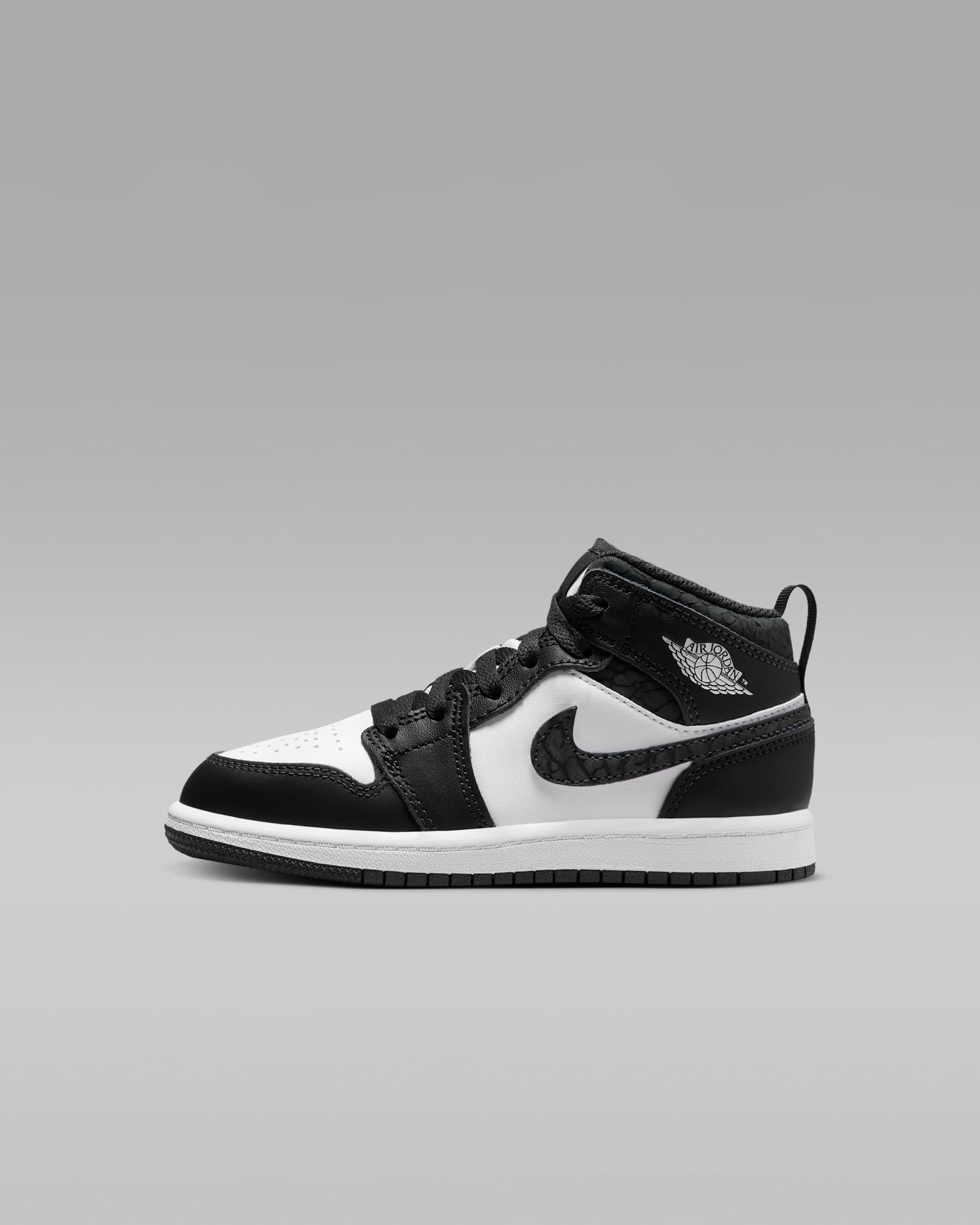 Jordan 1 Mid SE Younger Kids' Shoes - Off-Noir/White/Black/Black