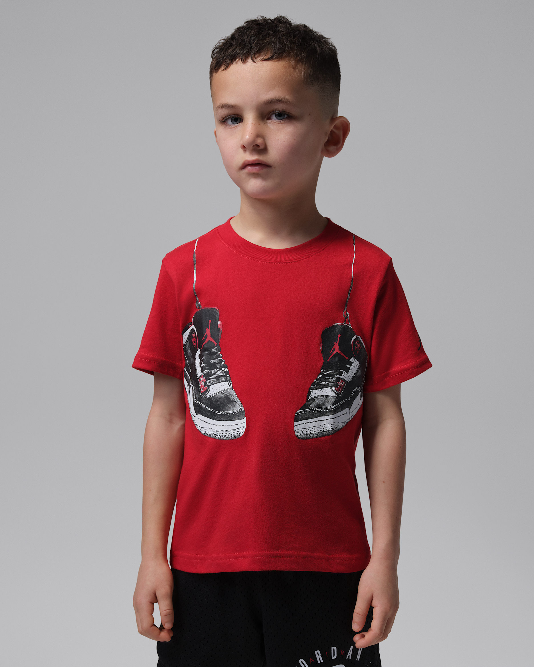 Jordan Little Kids' Hanging AJ3 T-Shirt - Gym Red