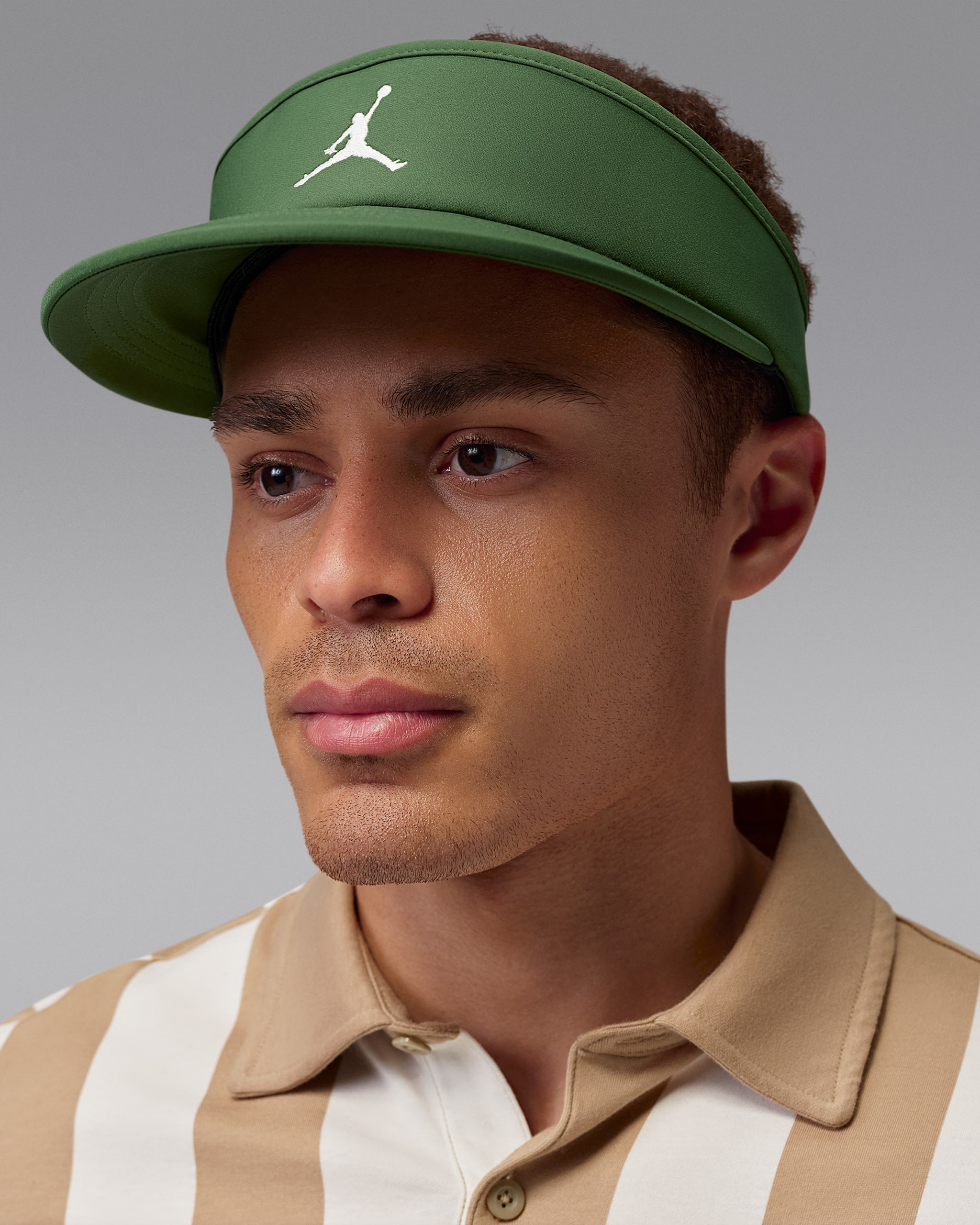 Jordan Ace Dri-FIT Golf Visor - Forest Green/Sail