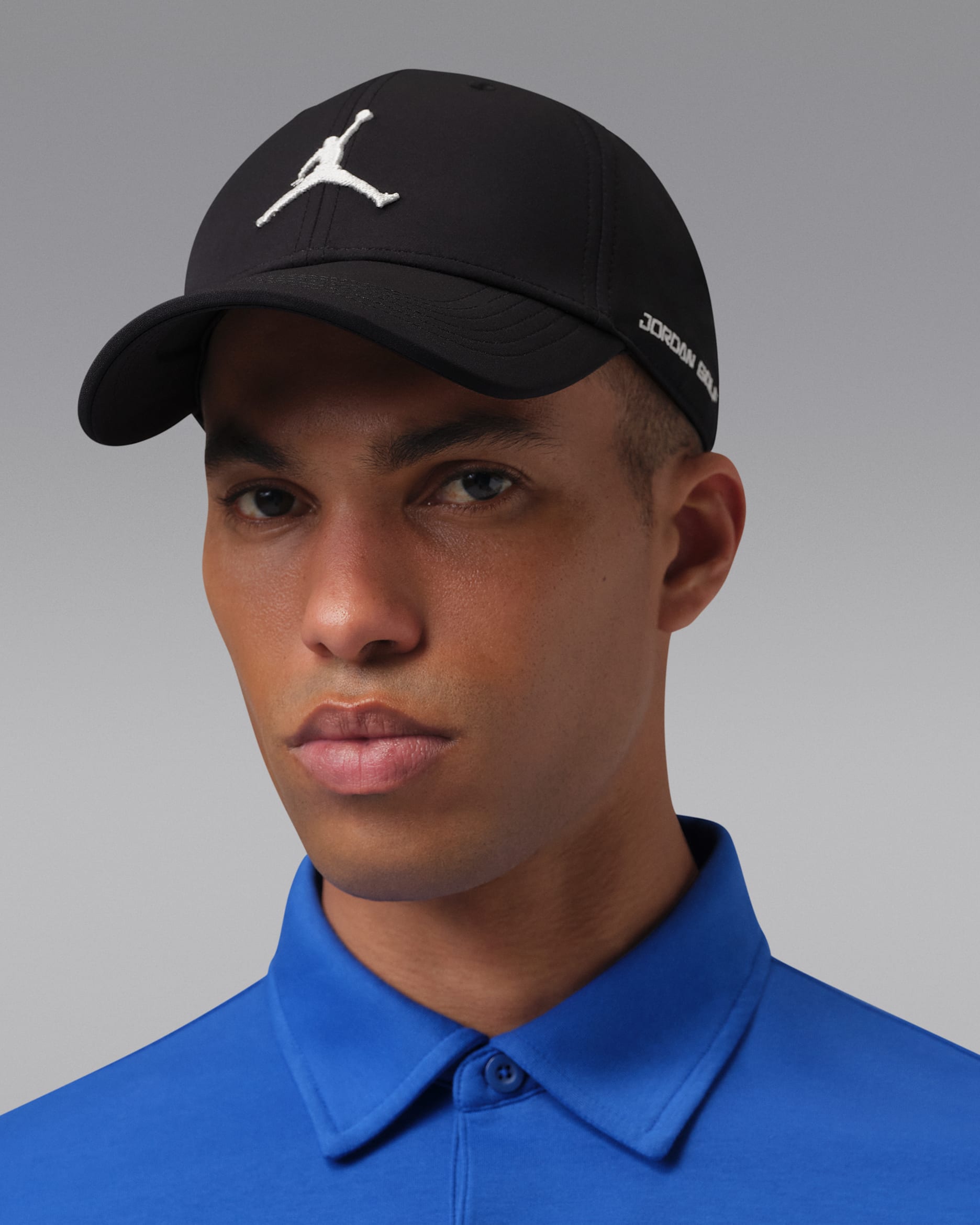 Jordan Club Dri-FIT Structured Golf Hat - Black/Sail