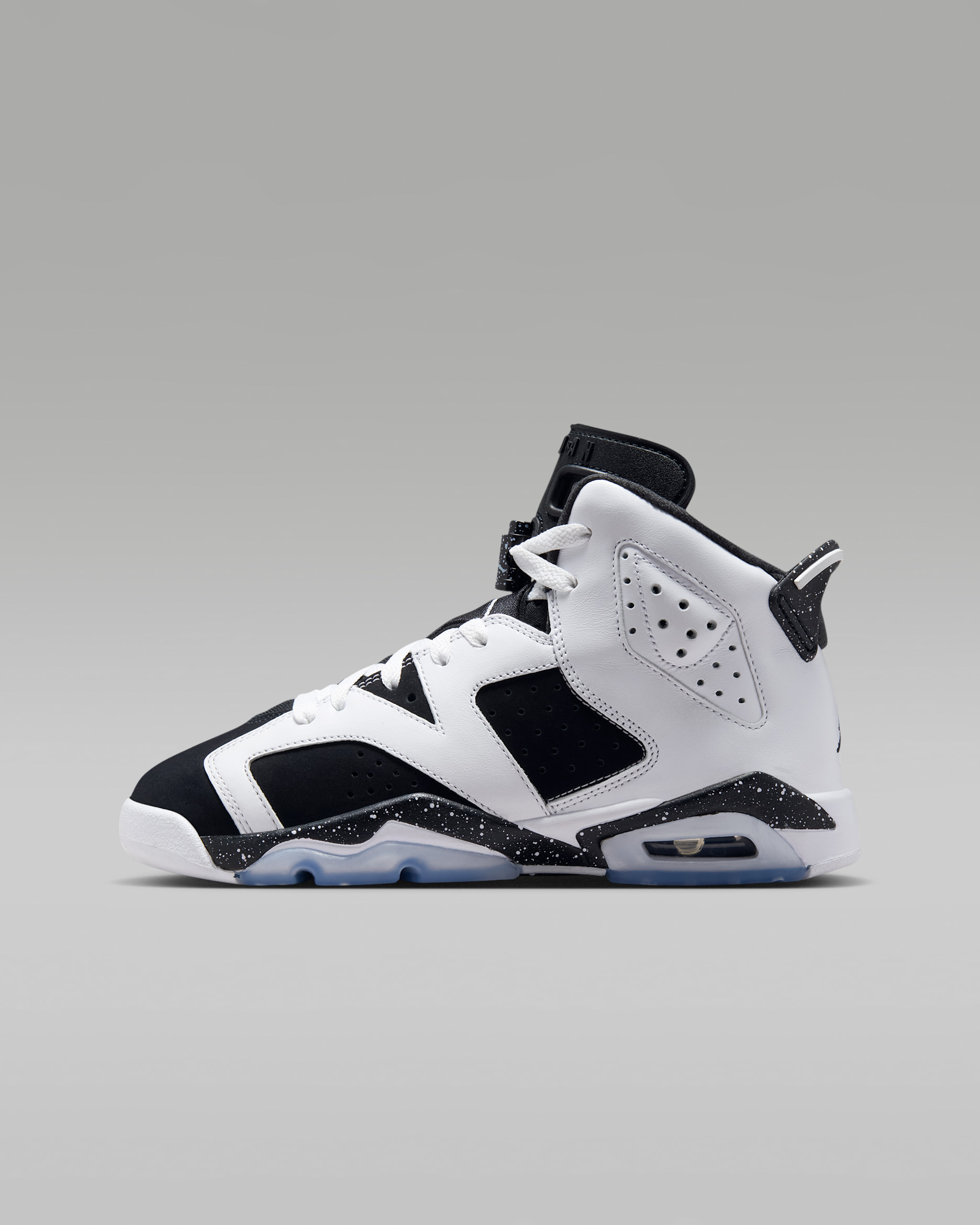 Air Jordan 6 Retro Big Kids' Shoes - White/Black